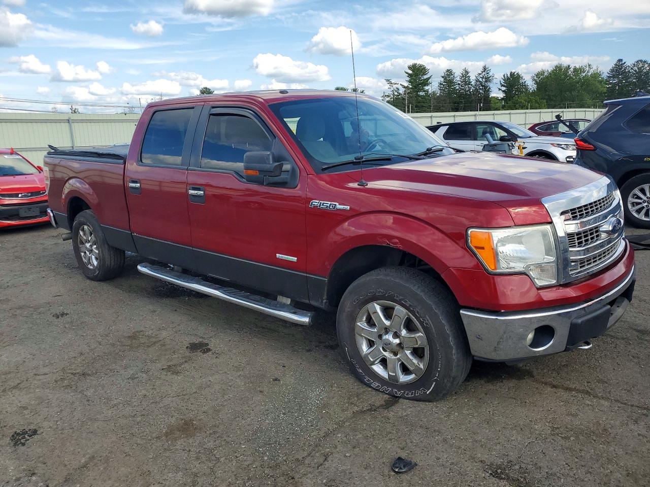 2013 Ford F150 Supercrew Red vin: 1FTFW1ETXDFD79304