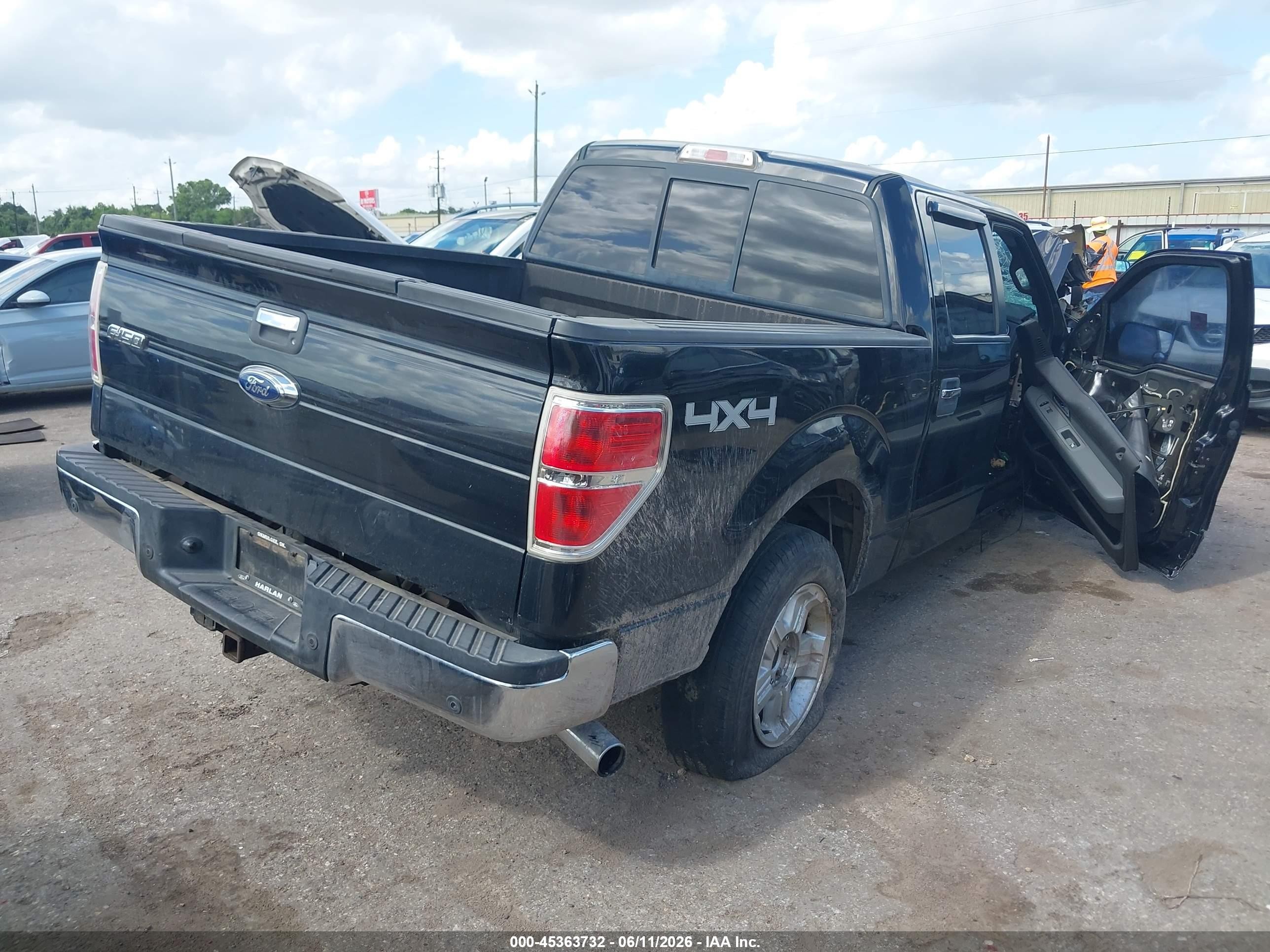 2013 Ford F-150 Xlt Black vin: 1FTFW1ETXDFD98936