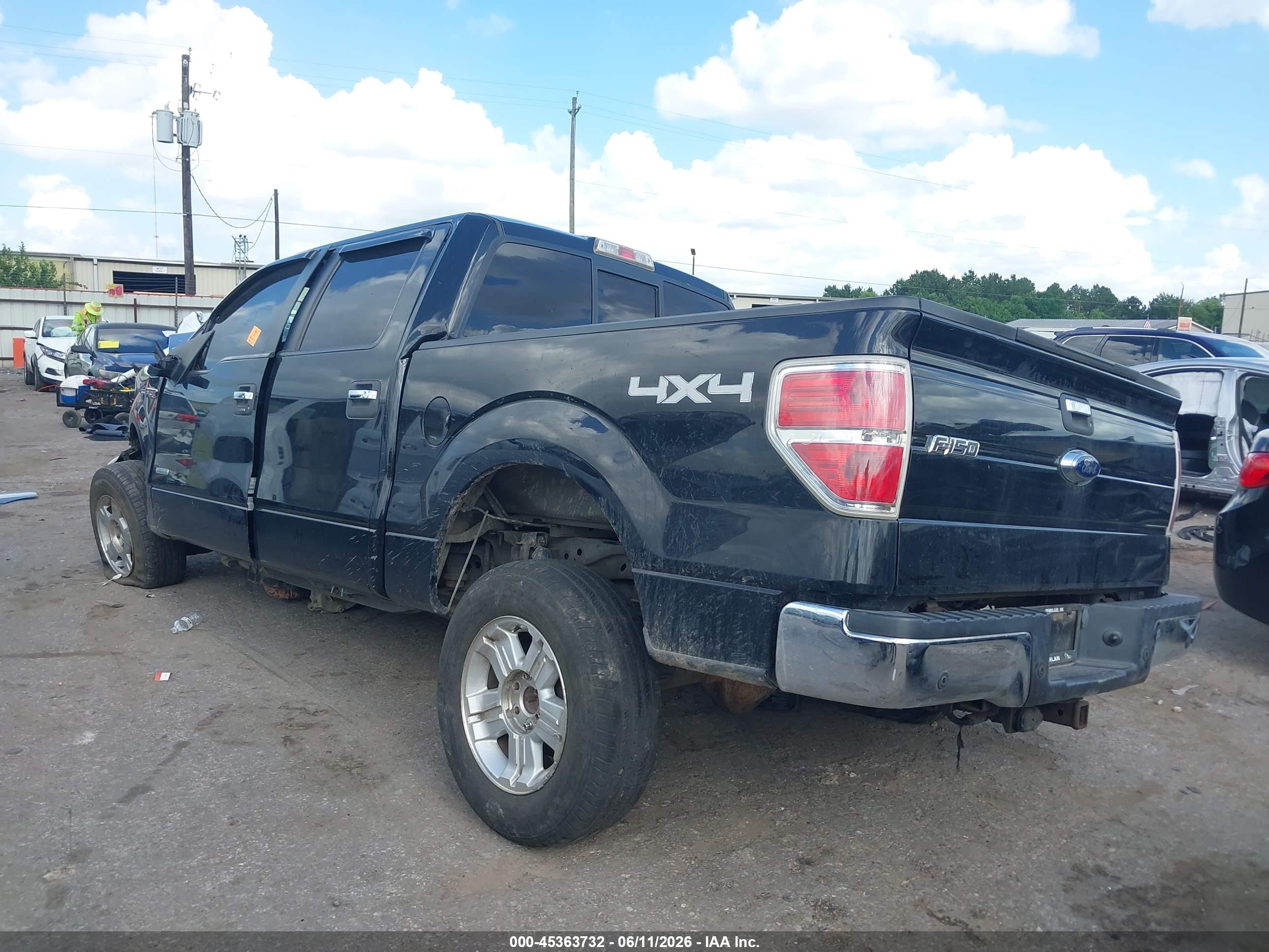 2013 Ford F-150 Xlt Black vin: 1FTFW1ETXDFD98936
