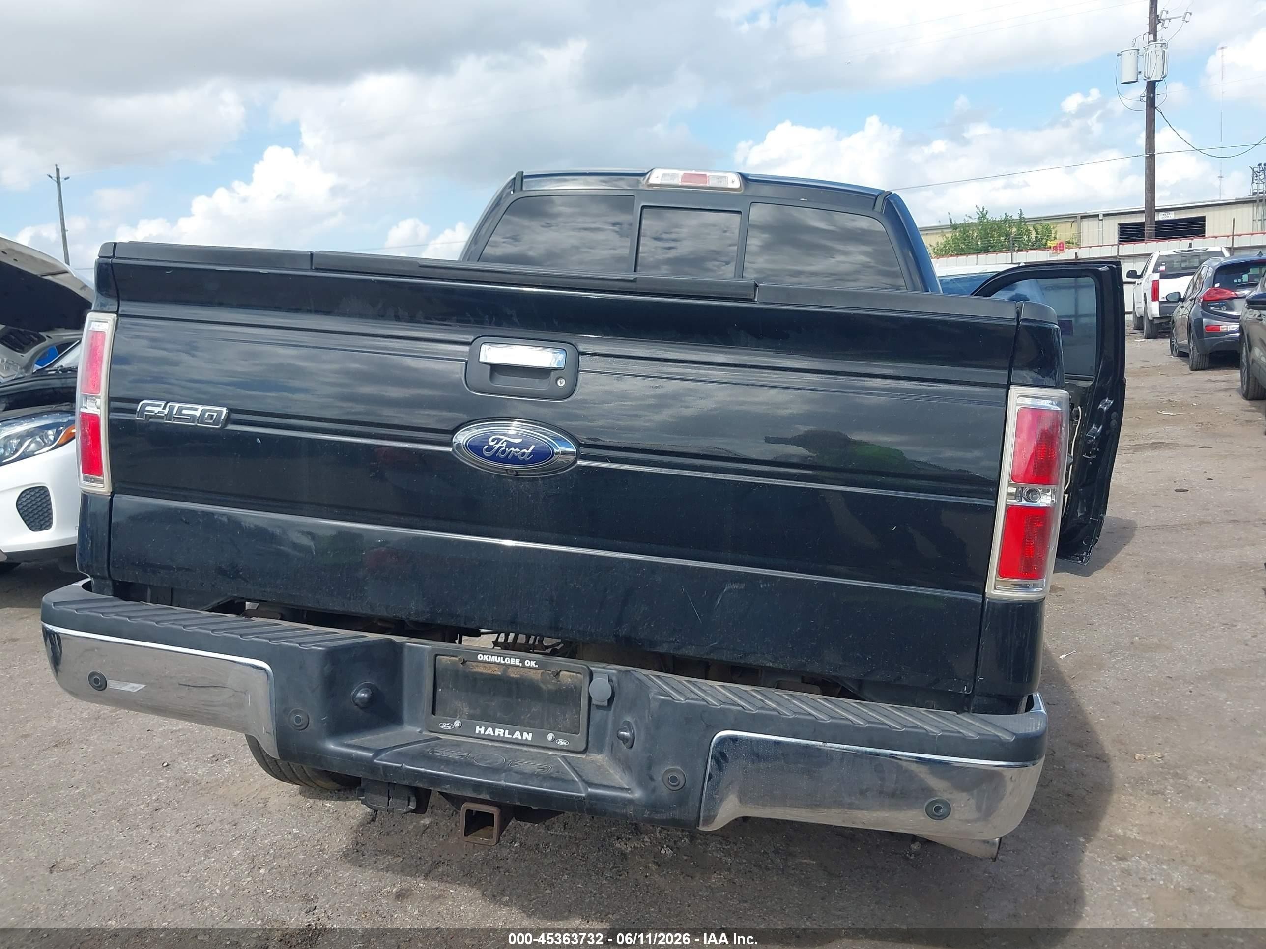 2013 Ford F-150 Xlt Black vin: 1FTFW1ETXDFD98936