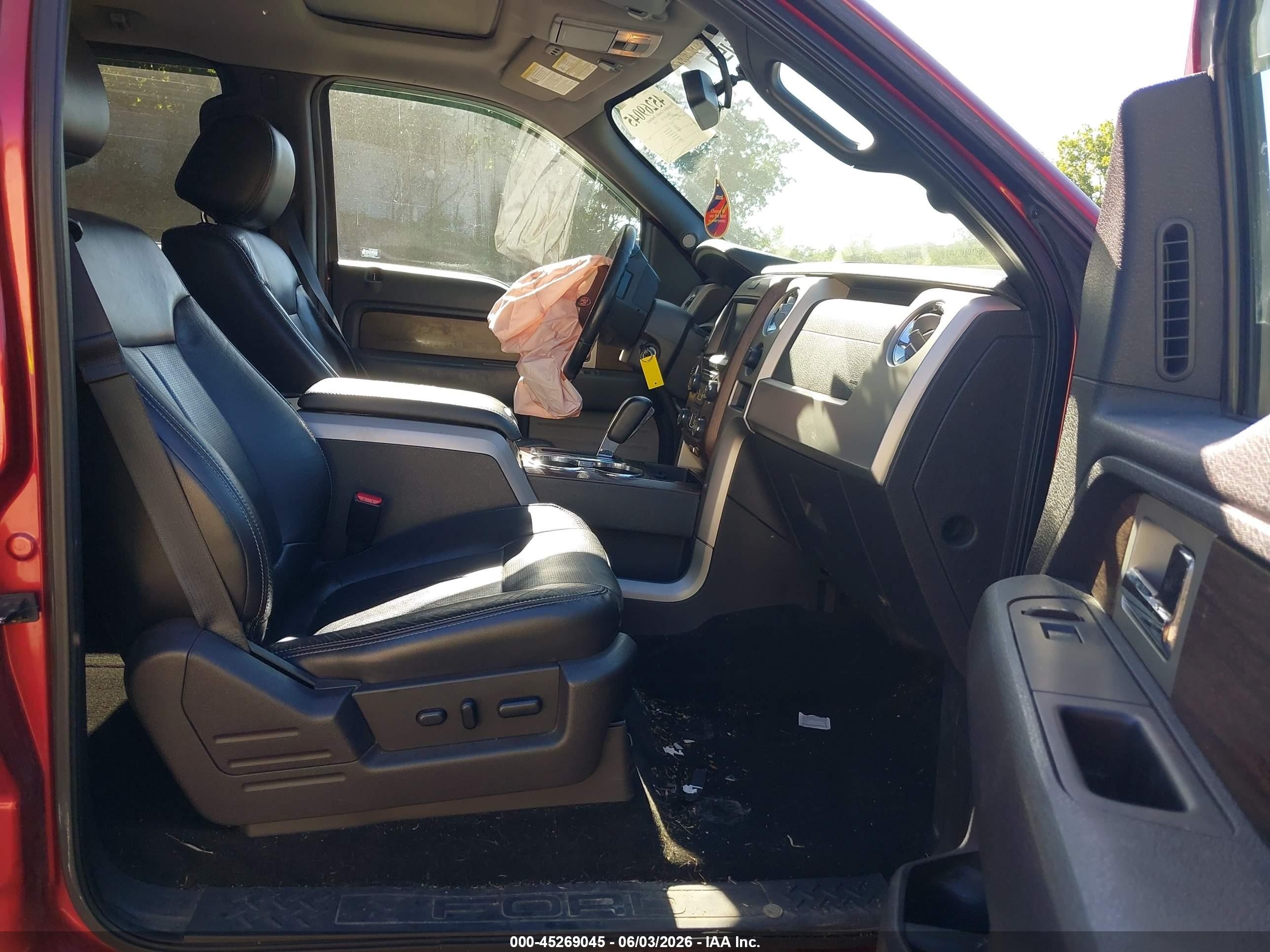 2013 Ford F-150 Lariat Red vin: 1FTFW1ETXDKD71128