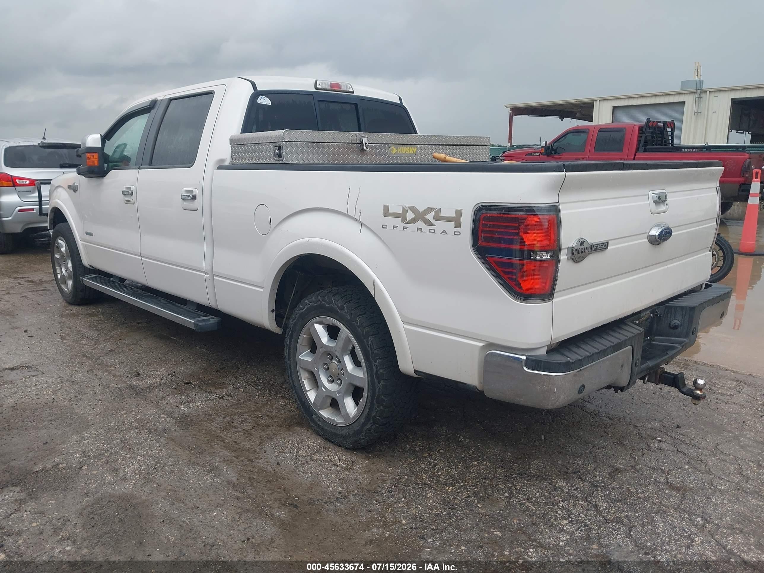 2013 Ford F-150 King Ranch White vin: 1FTFW1ETXDKE10767