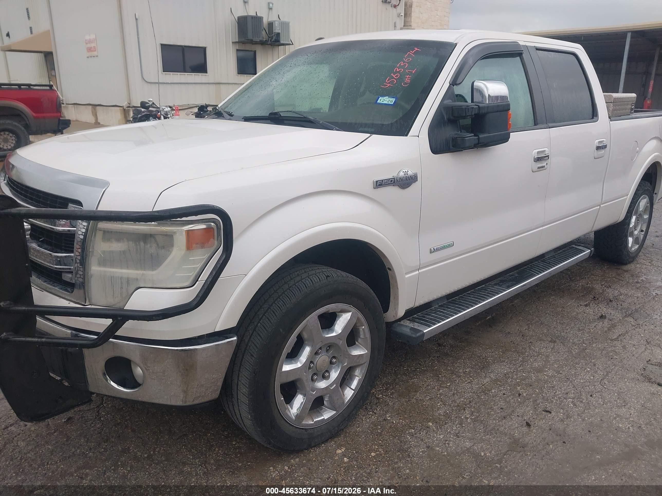 2013 Ford F-150 King Ranch White vin: 1FTFW1ETXDKE10767
