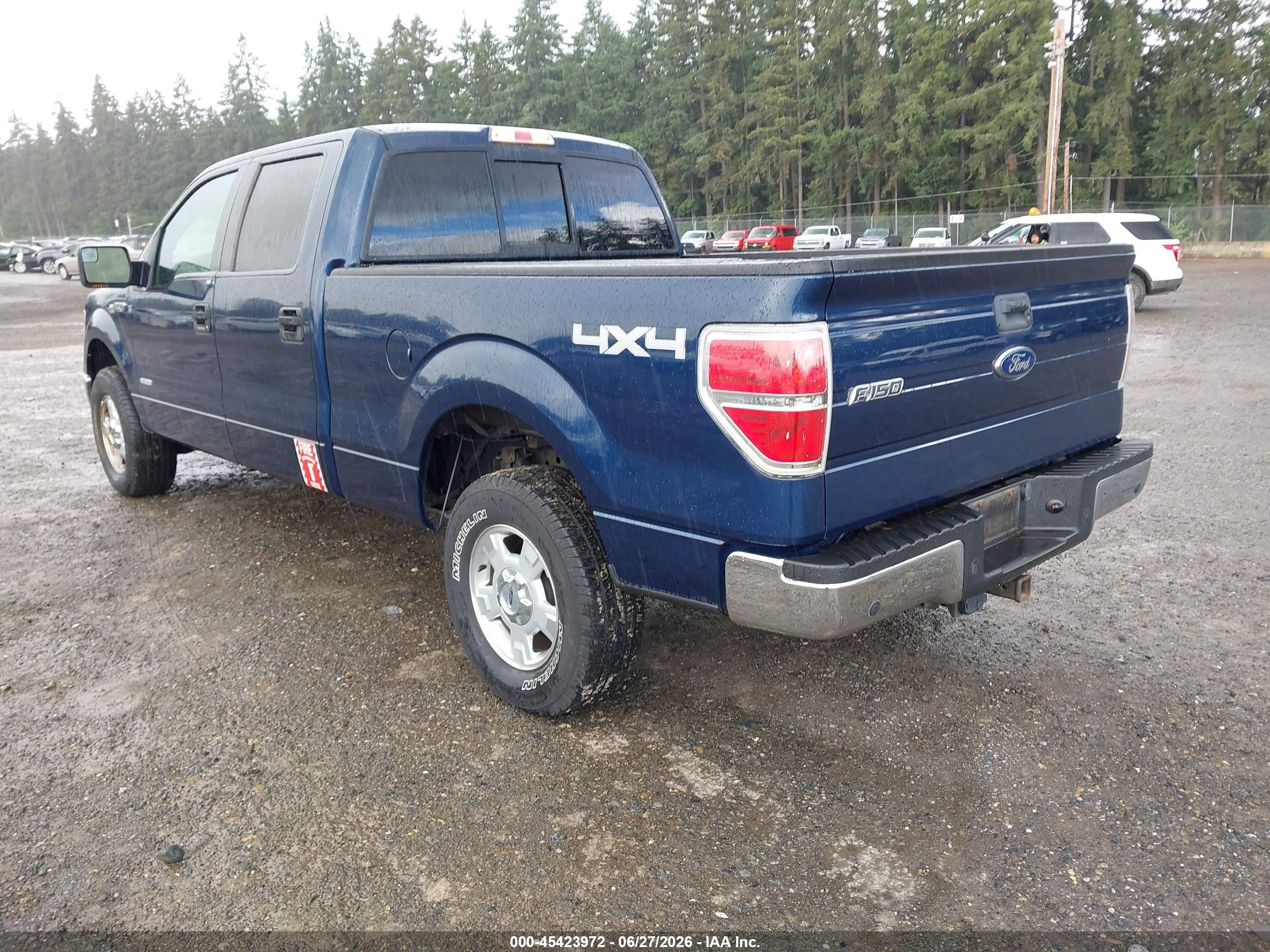 2013 Ford F-150   Синий vin: 1FTFW1ETXDKE30100