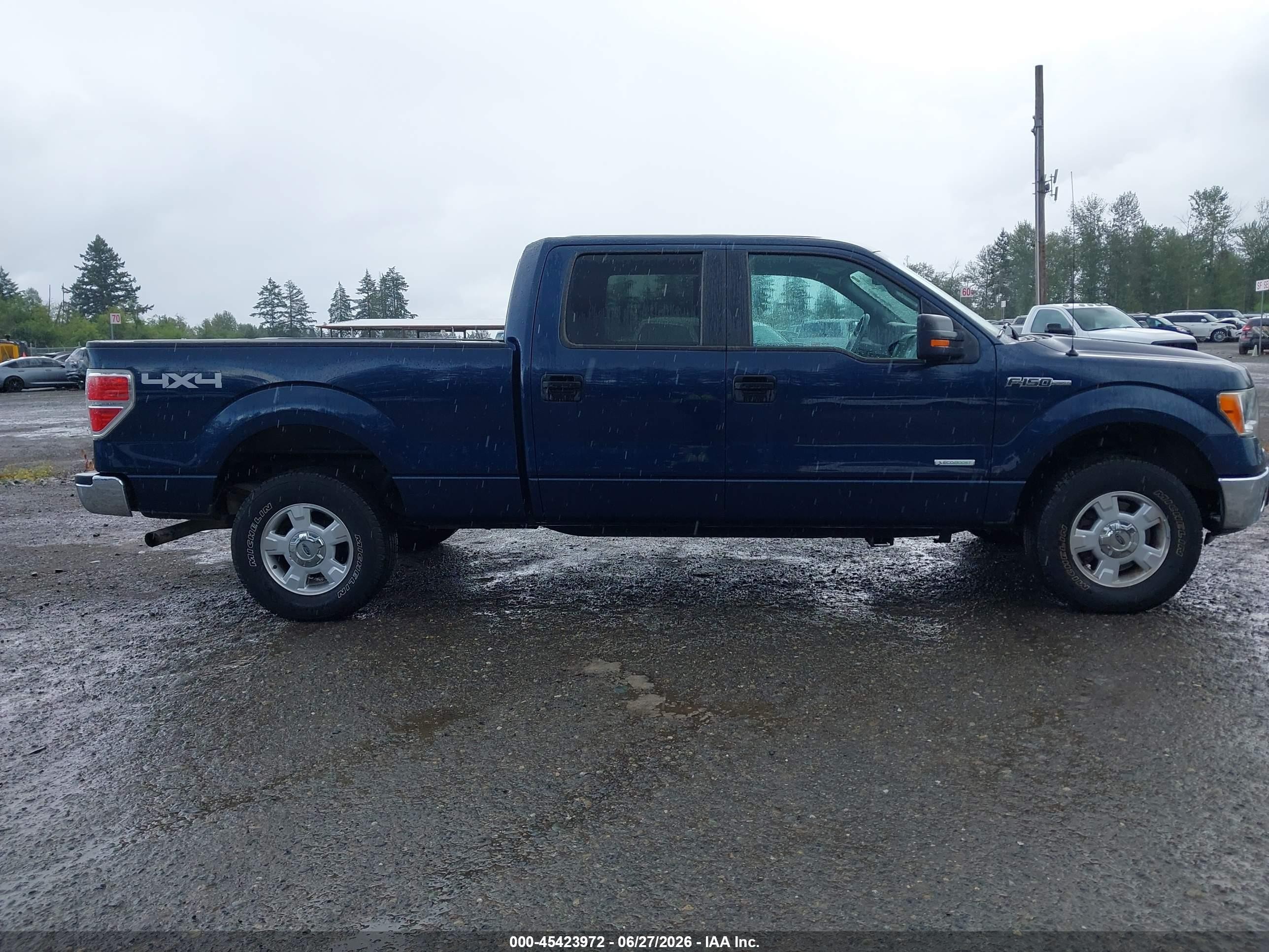 2013 Ford F-150   Синий vin: 1FTFW1ETXDKE30100