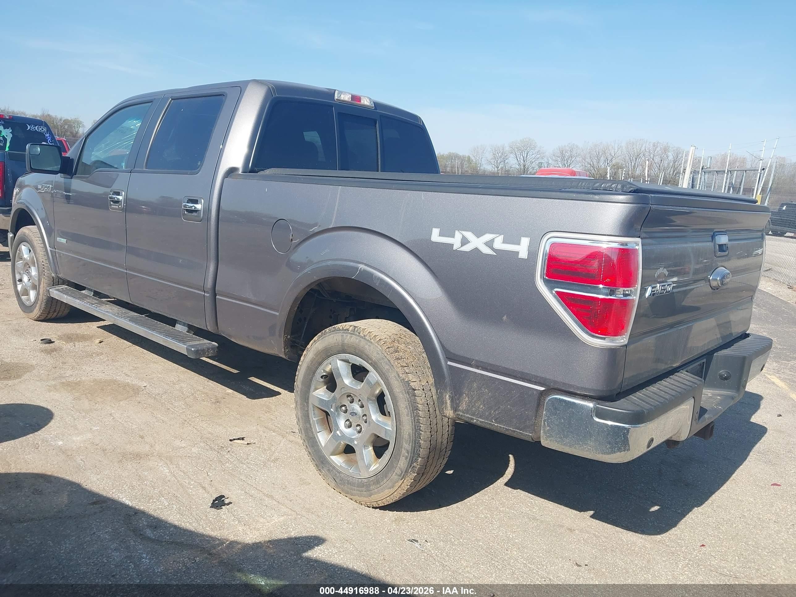 2013 Ford F-150 Lariat Gray vin: 1FTFW1ETXDKE66160