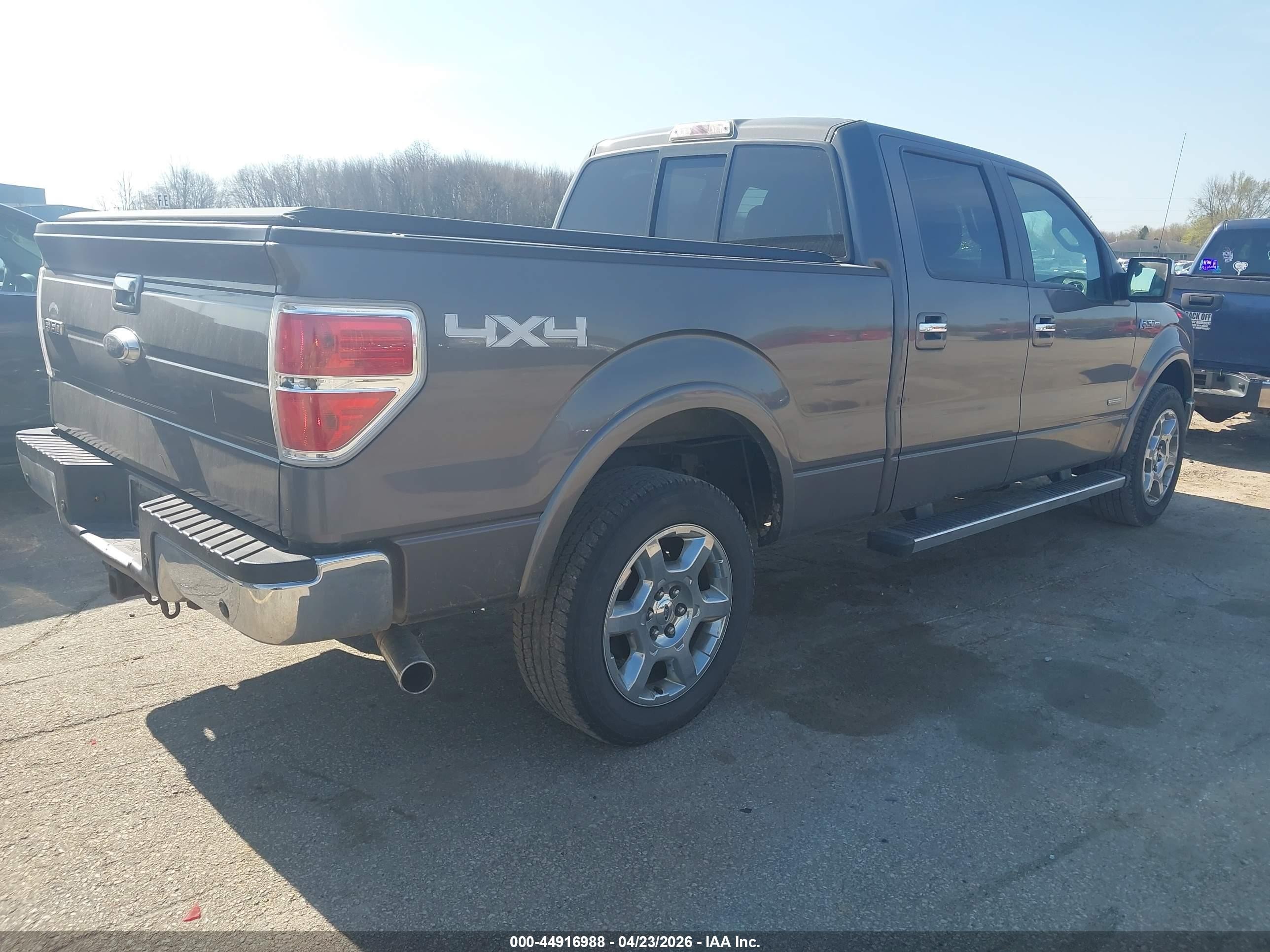 2013 Ford F-150 Lariat Gray vin: 1FTFW1ETXDKE66160
