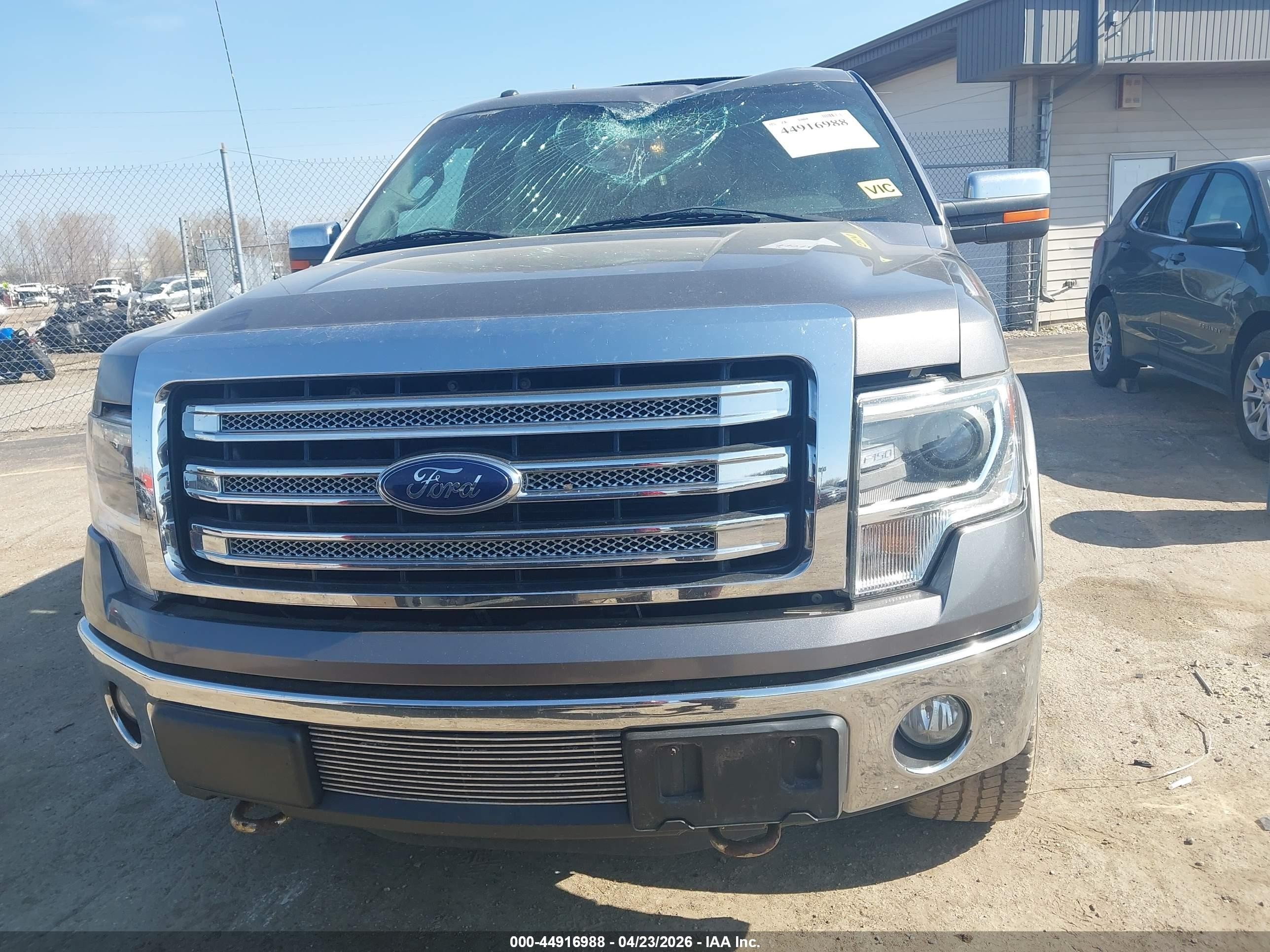 2013 Ford F-150 Lariat Gray vin: 1FTFW1ETXDKE66160