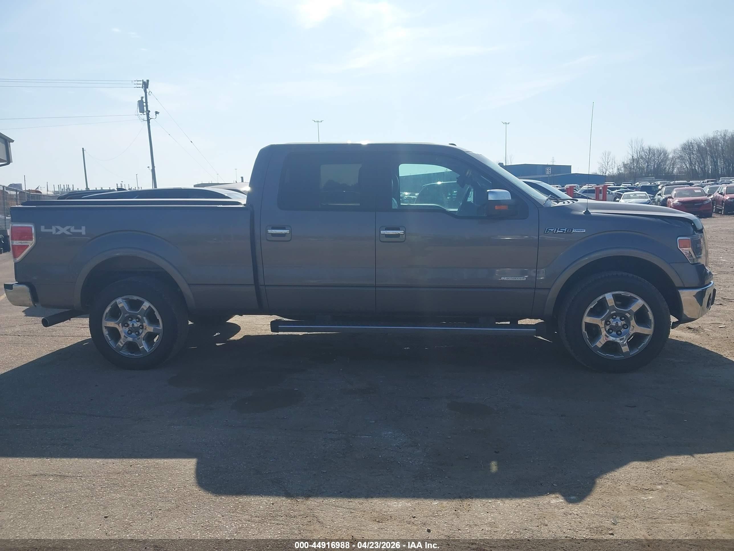 2013 Ford F-150 Lariat Gray vin: 1FTFW1ETXDKE66160