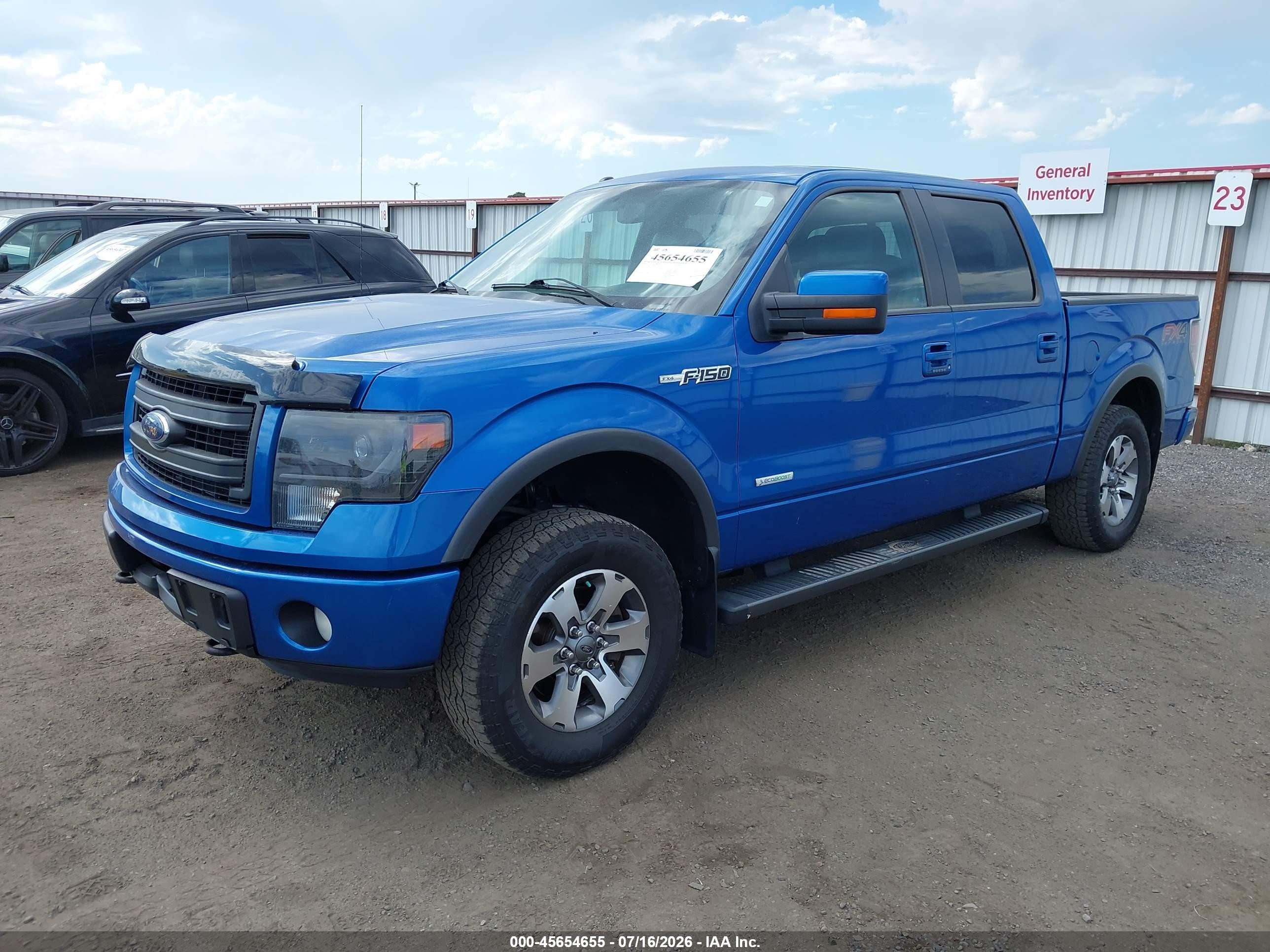 2013 Ford F-150 Fx4 Blue vin: 1FTFW1ETXDKF37180