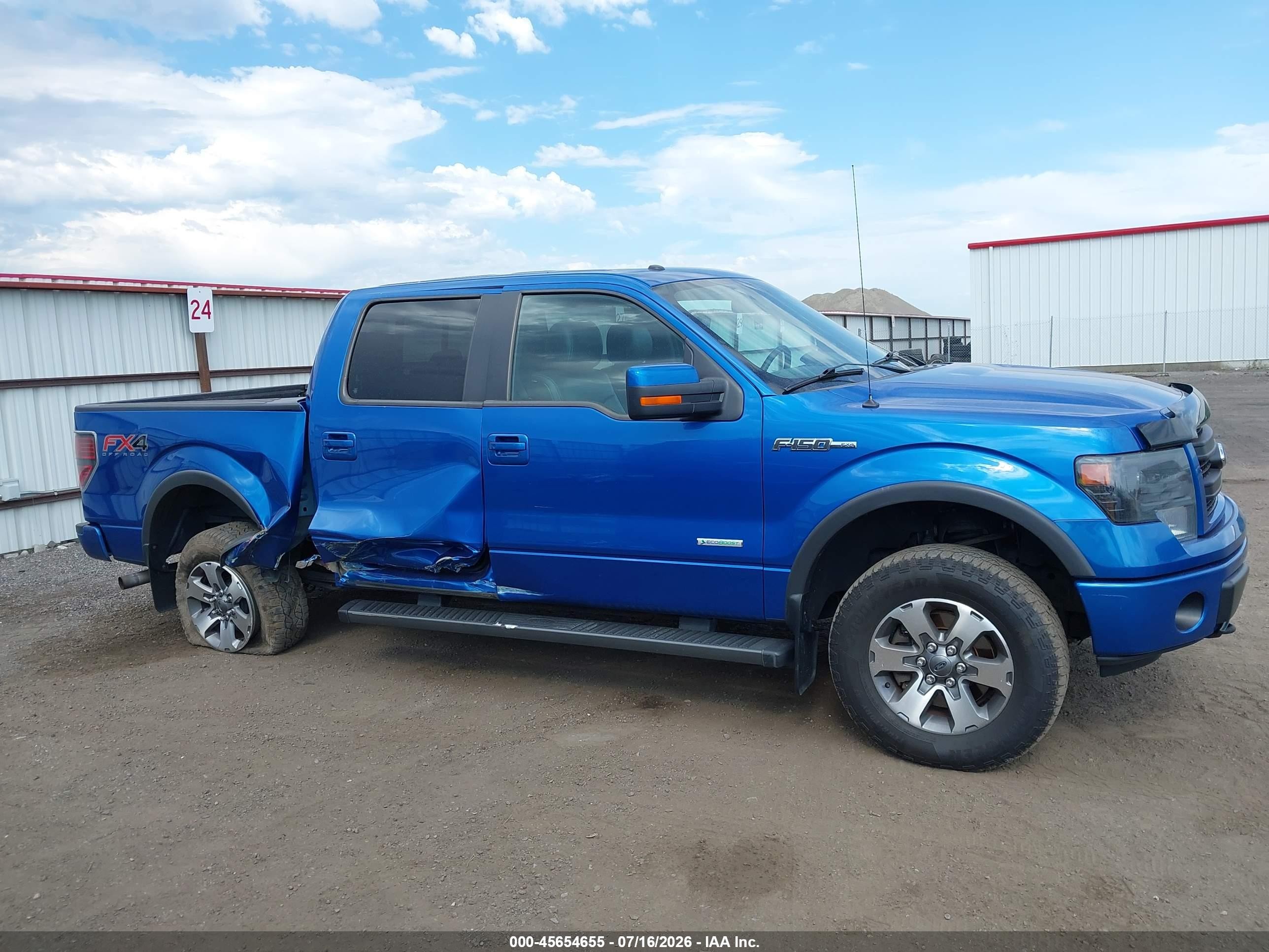 2013 Ford F-150 Fx4 Blue vin: 1FTFW1ETXDKF37180
