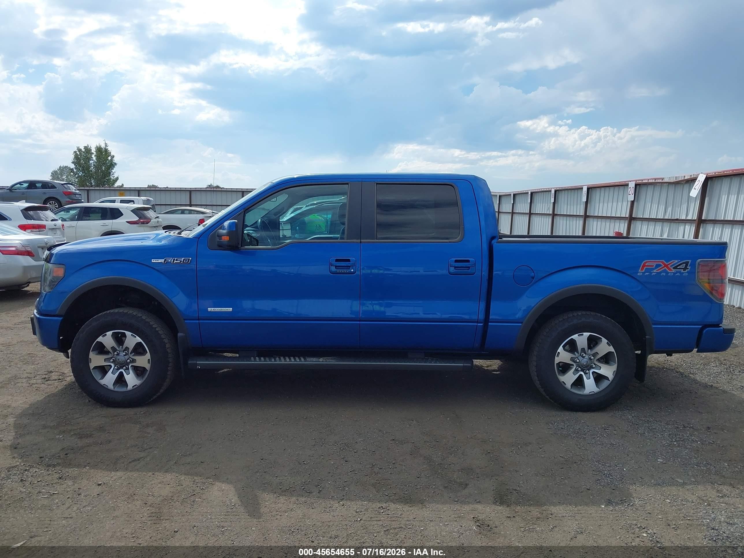 2013 Ford F-150 Fx4 Blue vin: 1FTFW1ETXDKF37180
