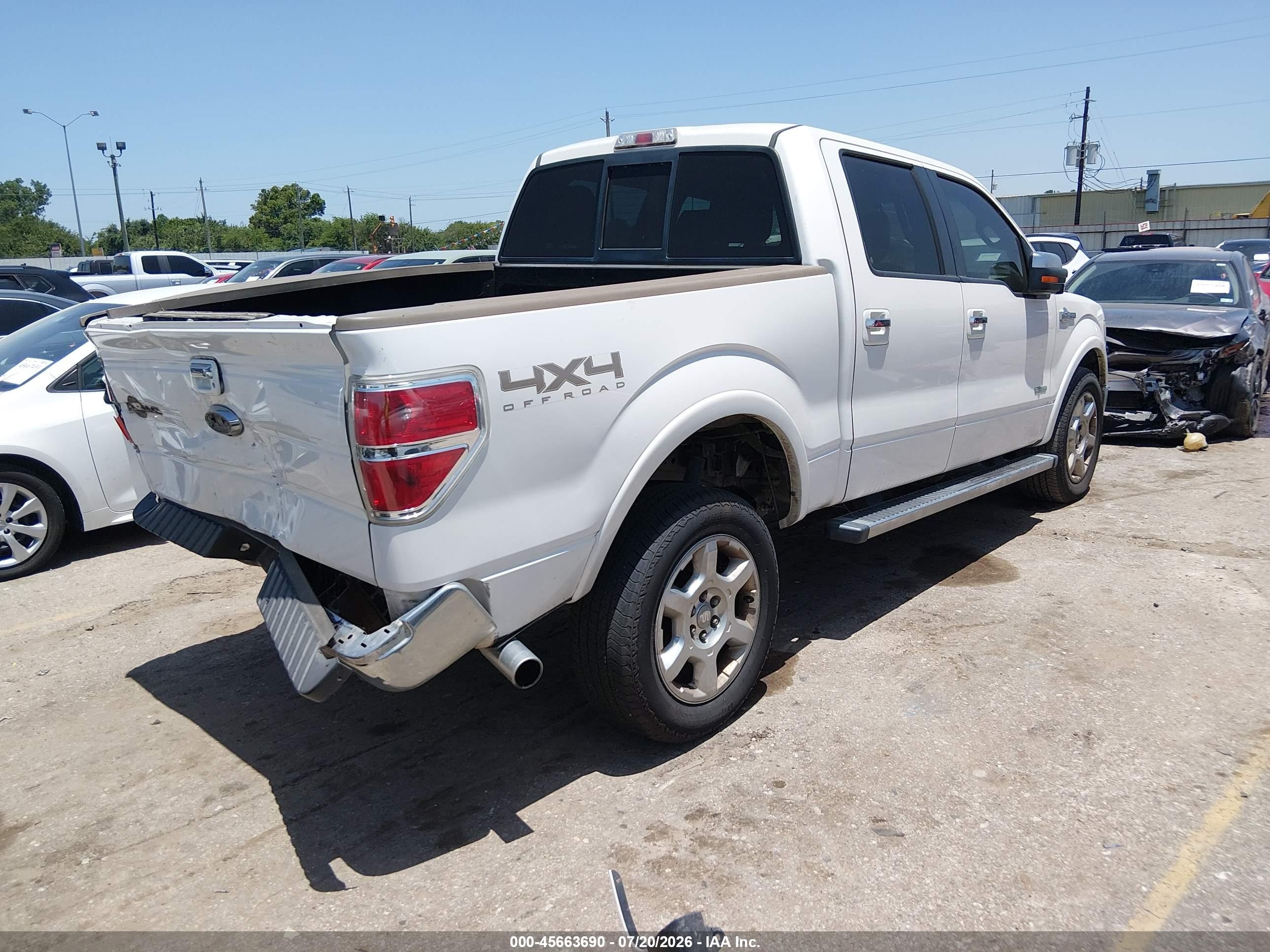 2013 Ford F-150 King Ranch White vin: 1FTFW1ETXDKG23170