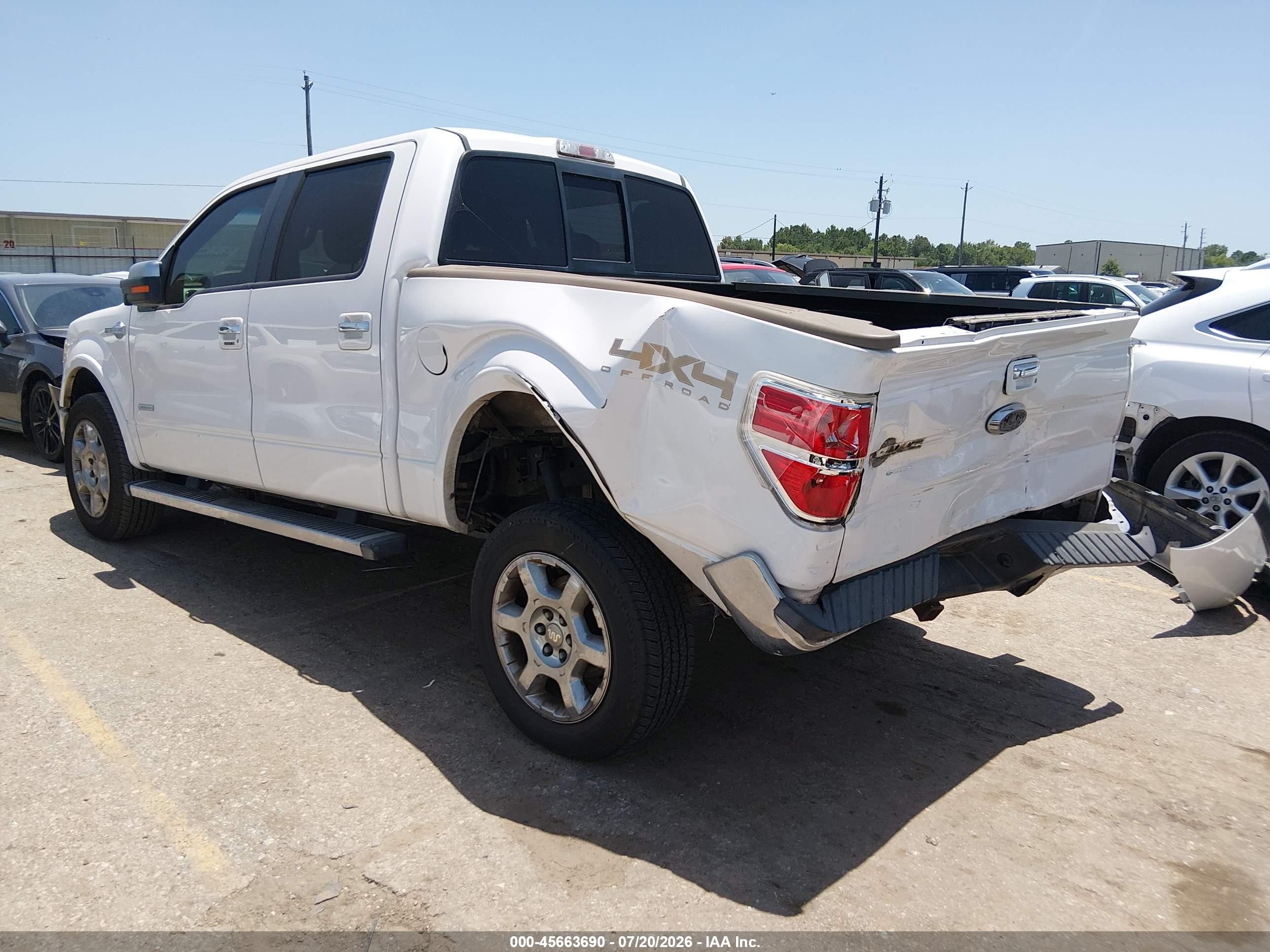 2013 Ford F-150 King Ranch White vin: 1FTFW1ETXDKG23170