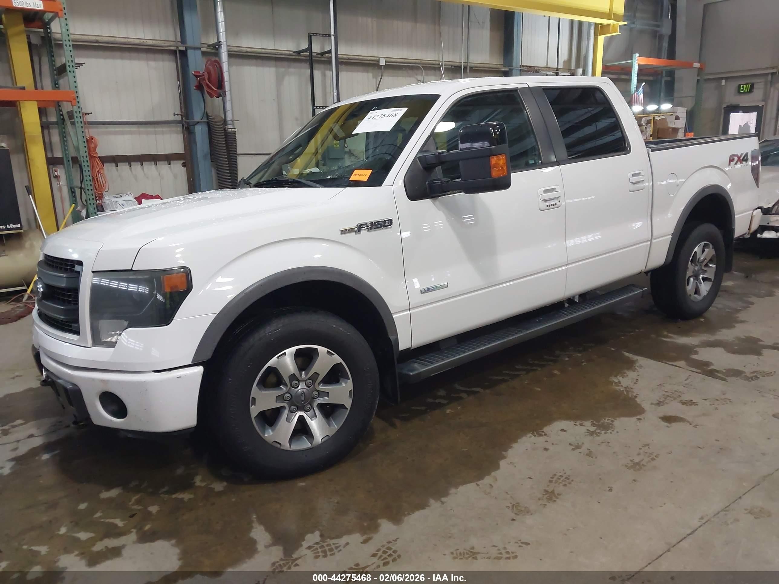 2014 Ford F-150 Fx4 White vin: 1FTFW1ETXEFA78792