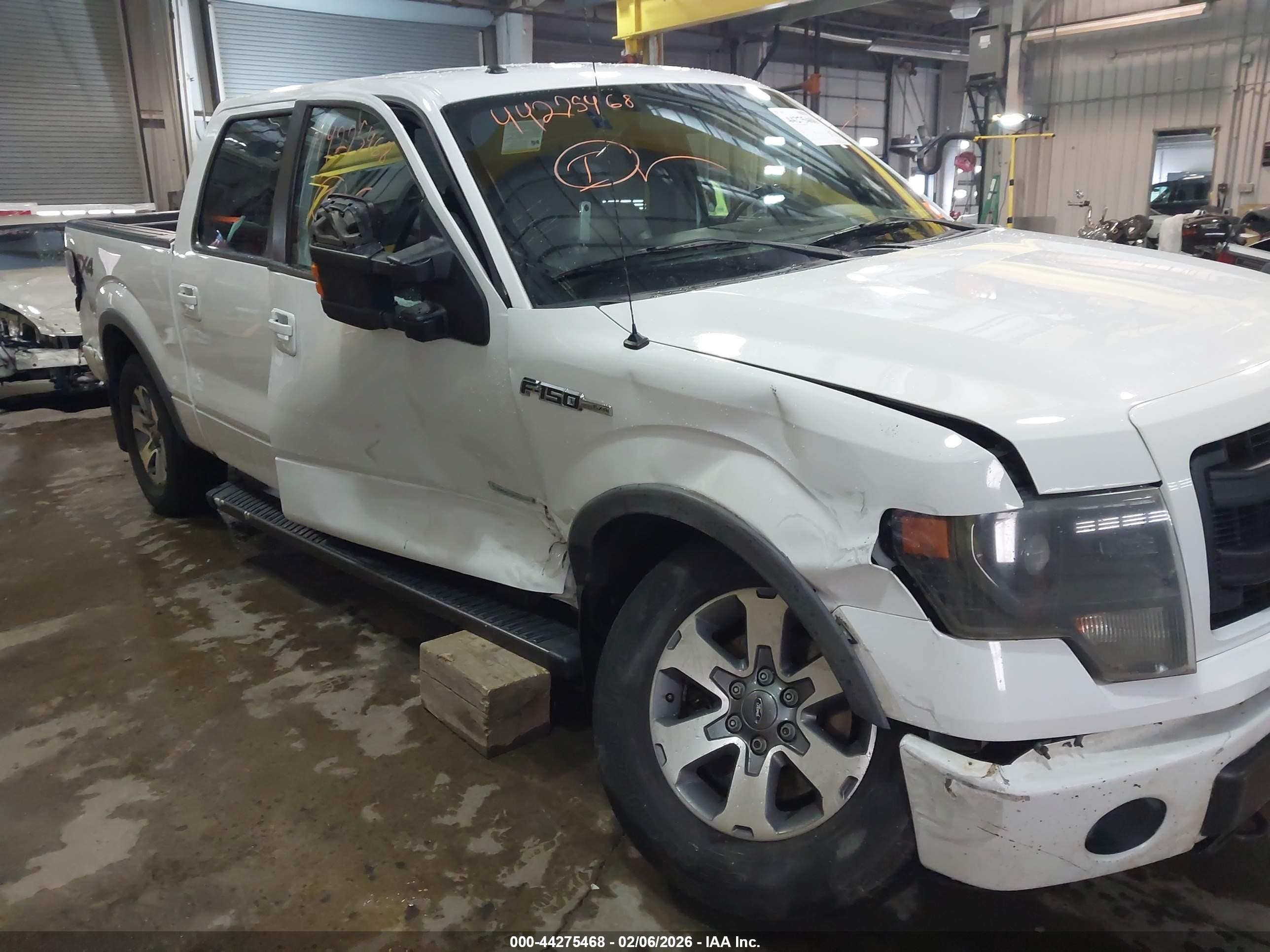 2014 Ford F-150 Fx4 White vin: 1FTFW1ETXEFA78792