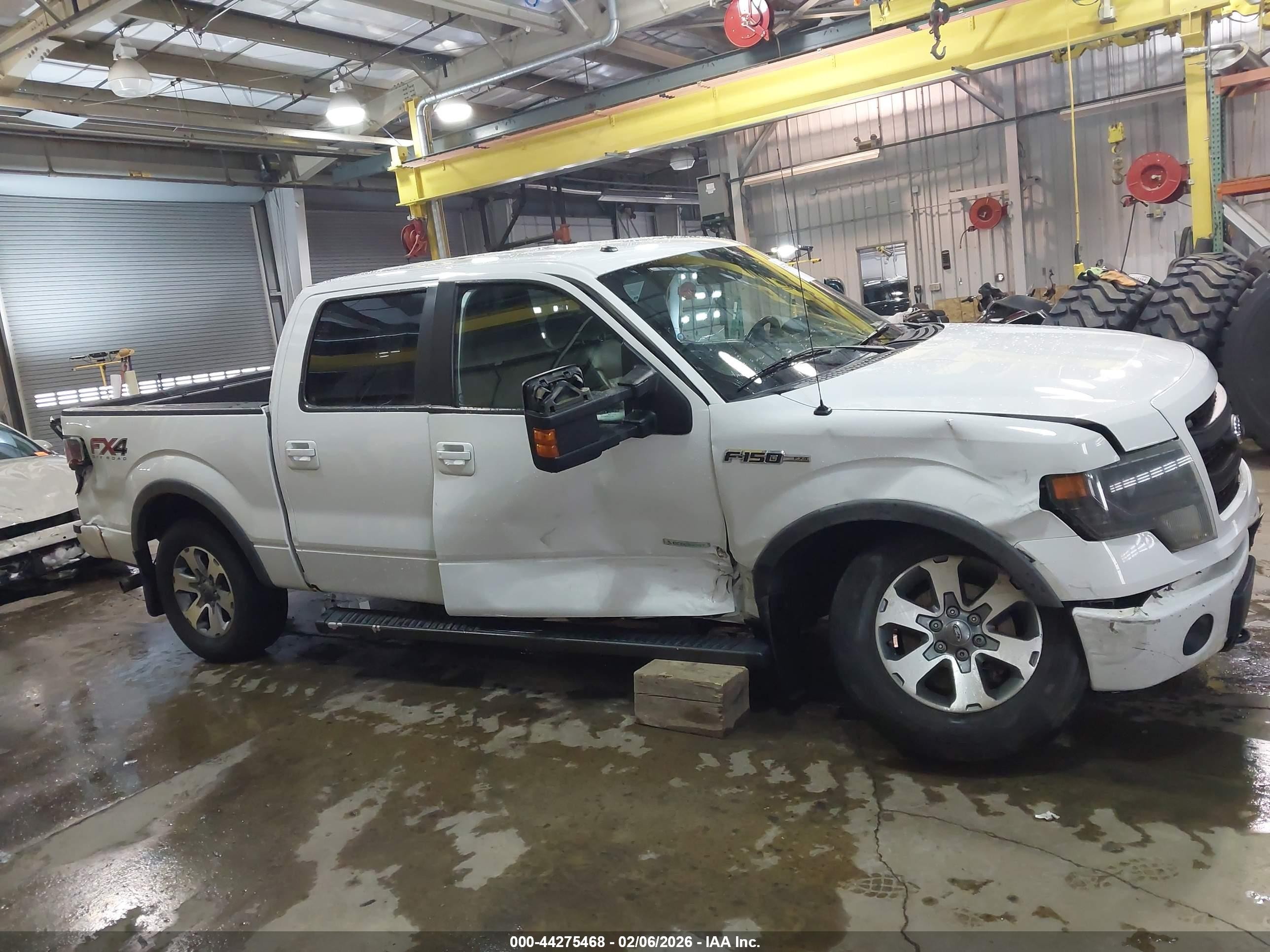2014 Ford F-150 Fx4 White vin: 1FTFW1ETXEFA78792