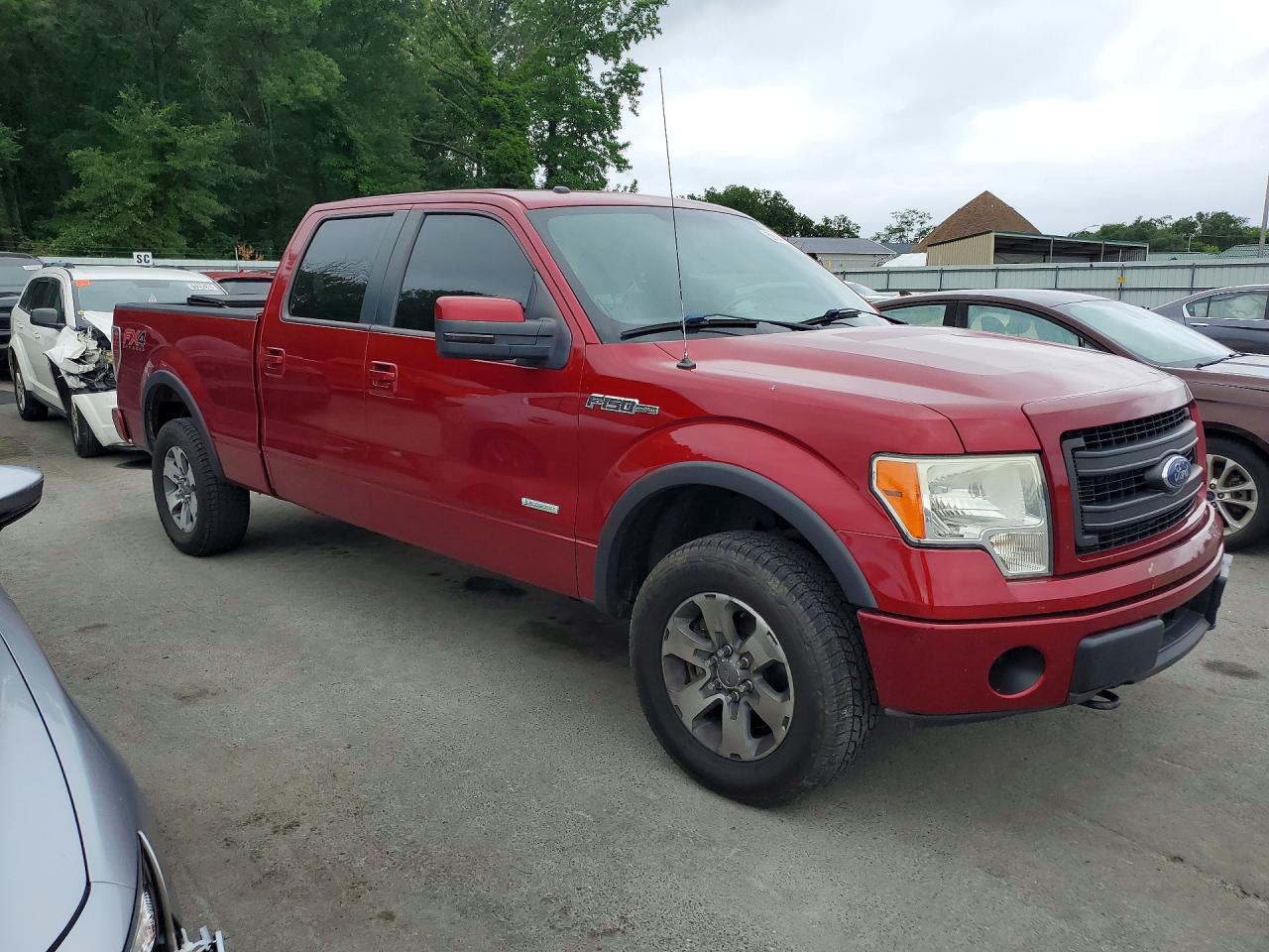2014 Ford F150 Supercrew Red vin: 1FTFW1ETXEFA85760