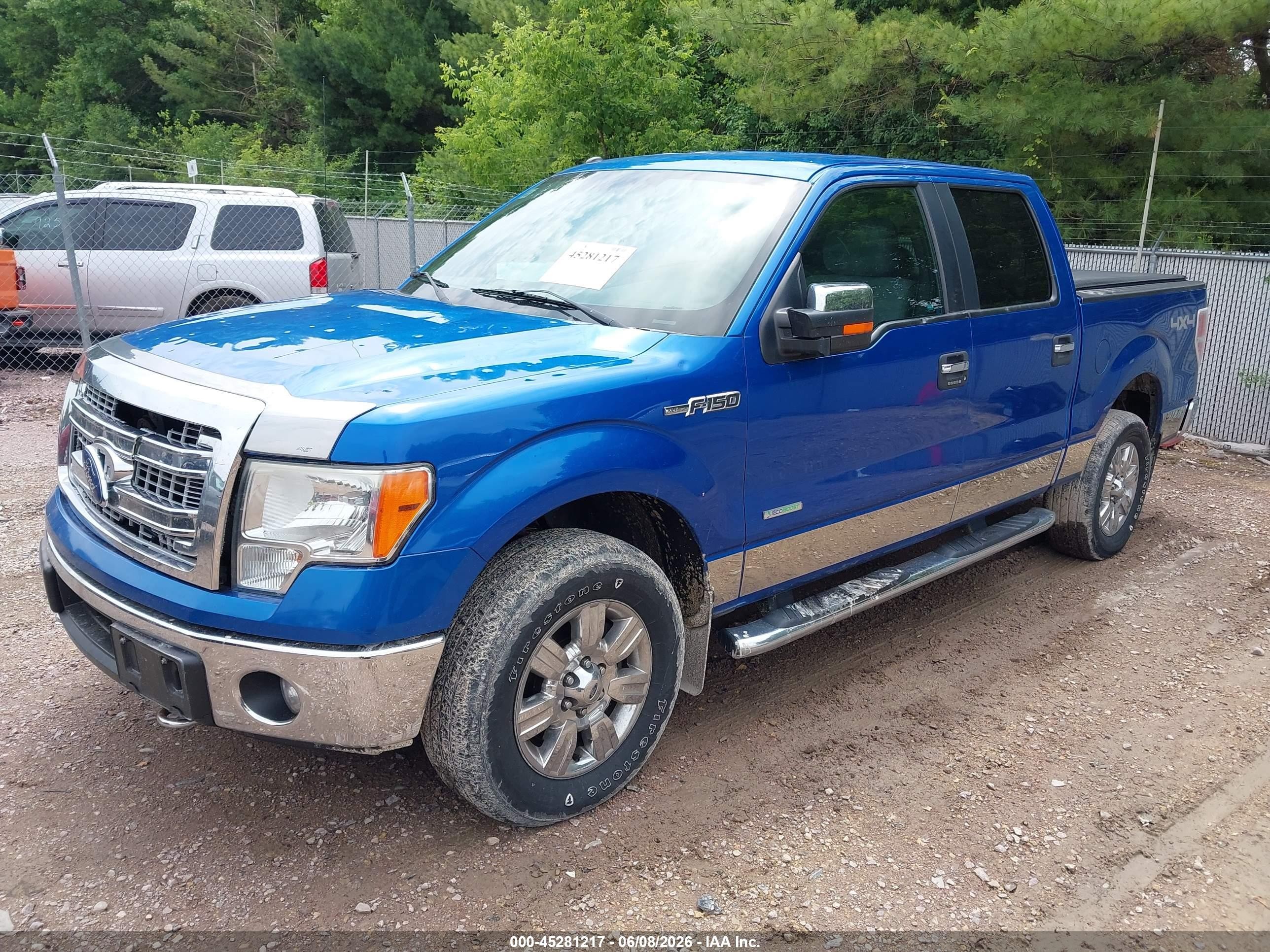 2014 Ford F-150 Xlt Blue vin: 1FTFW1ETXEFD10887