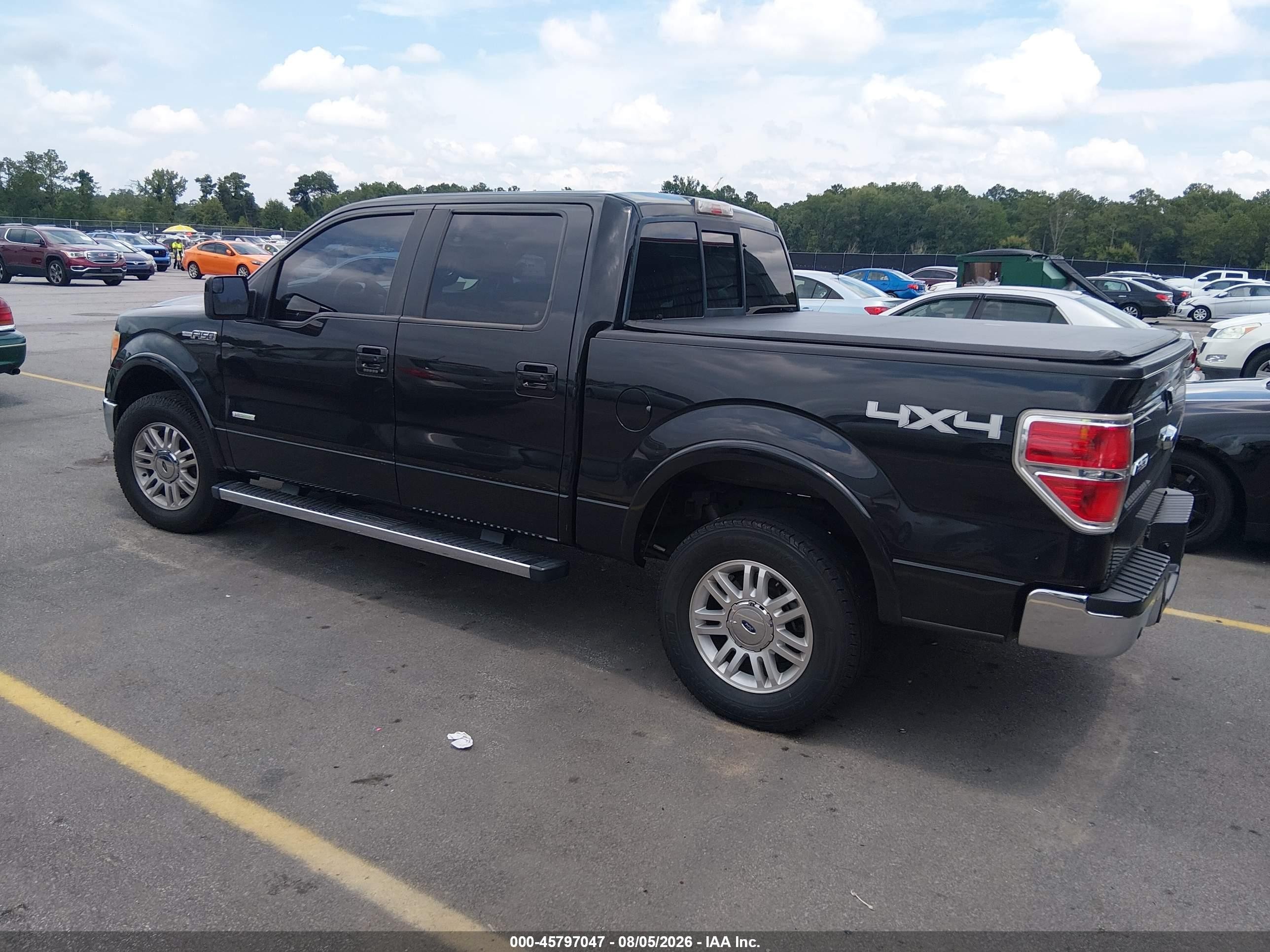 2014 Ford F-150 Lariat Black vin: 1FTFW1ETXEKD71924