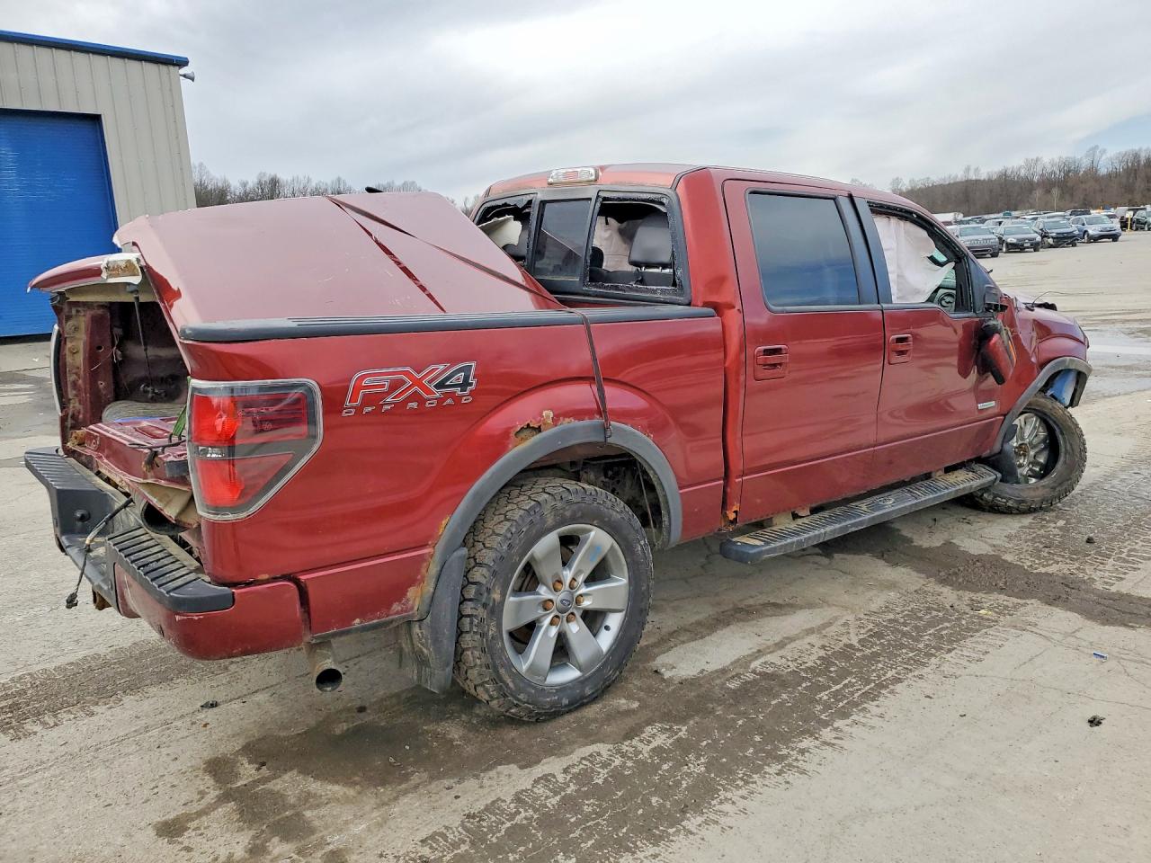 2014 Ford F150 Supercrew Burgundy vin: 1FTFW1ETXEKF03225