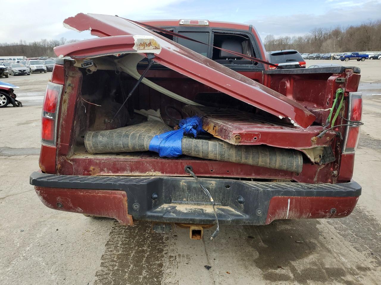 2014 Ford F150 Supercrew Burgundy vin: 1FTFW1ETXEKF03225