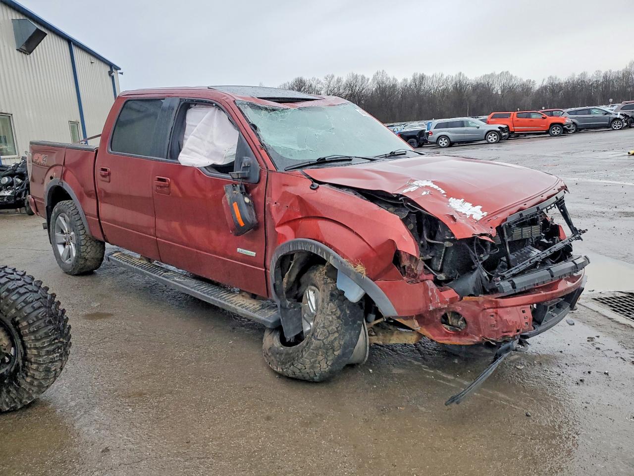 2014 Ford F150 Supercrew Burgundy vin: 1FTFW1ETXEKF03225
