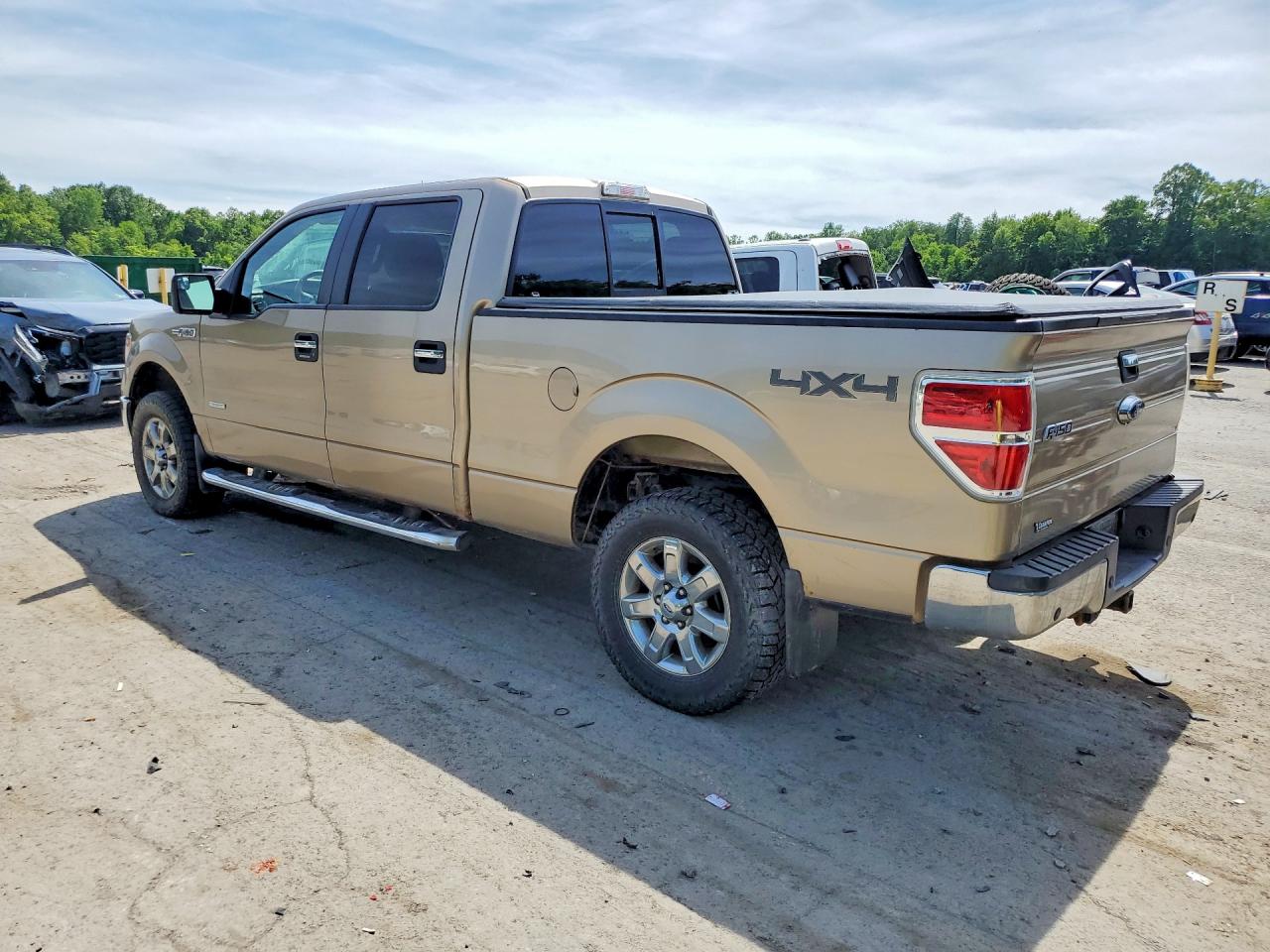 2014 Ford F150 Supercrew Beige vin: 1FTFW1ETXEKF17593