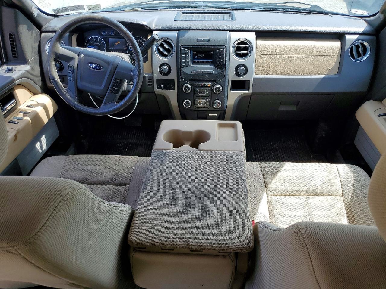 2014 Ford F150 Supercrew Beige vin: 1FTFW1ETXEKF17593