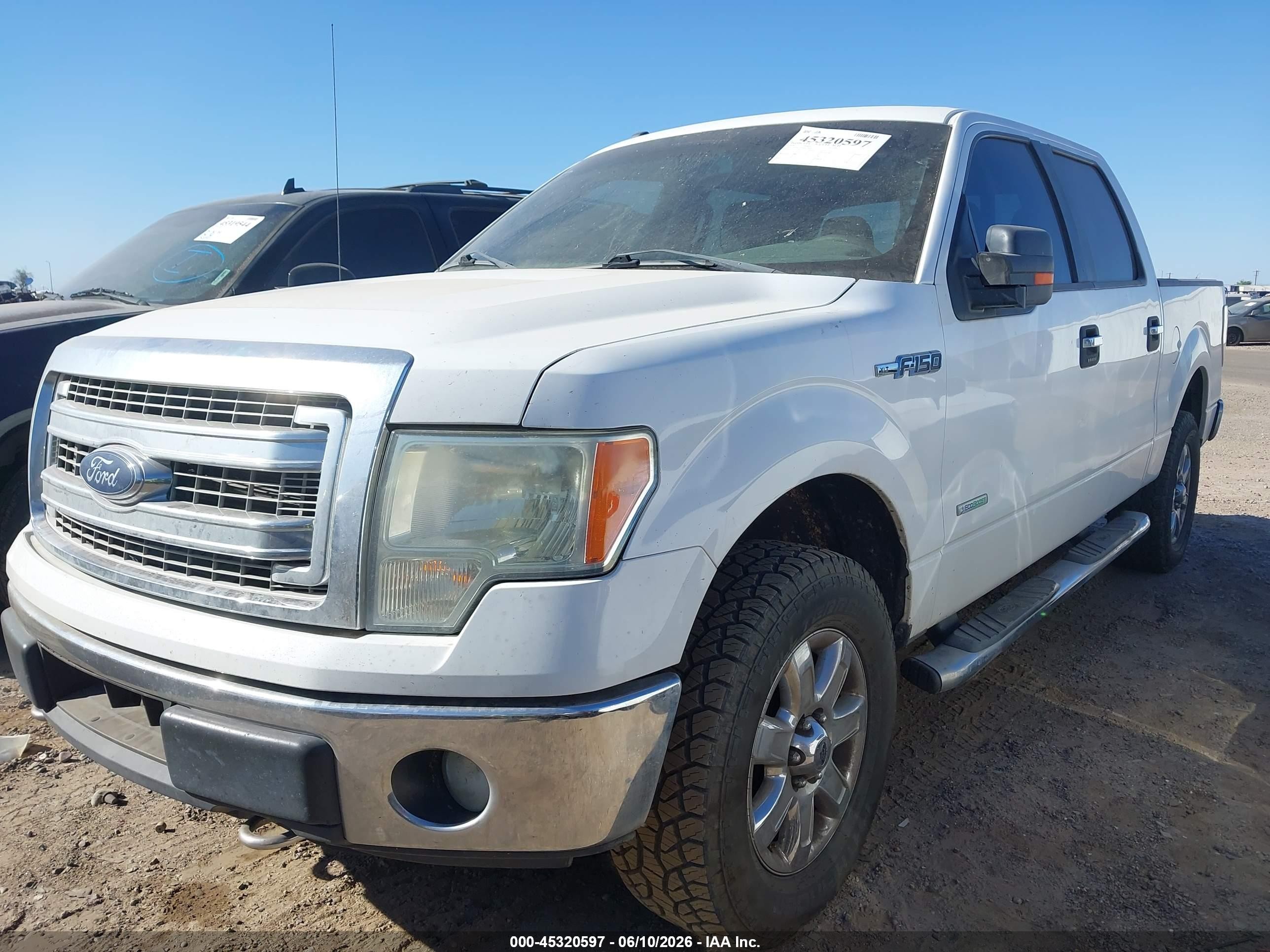2014 Ford F-150 Xlt White vin: 1FTFW1ETXEKF75834
