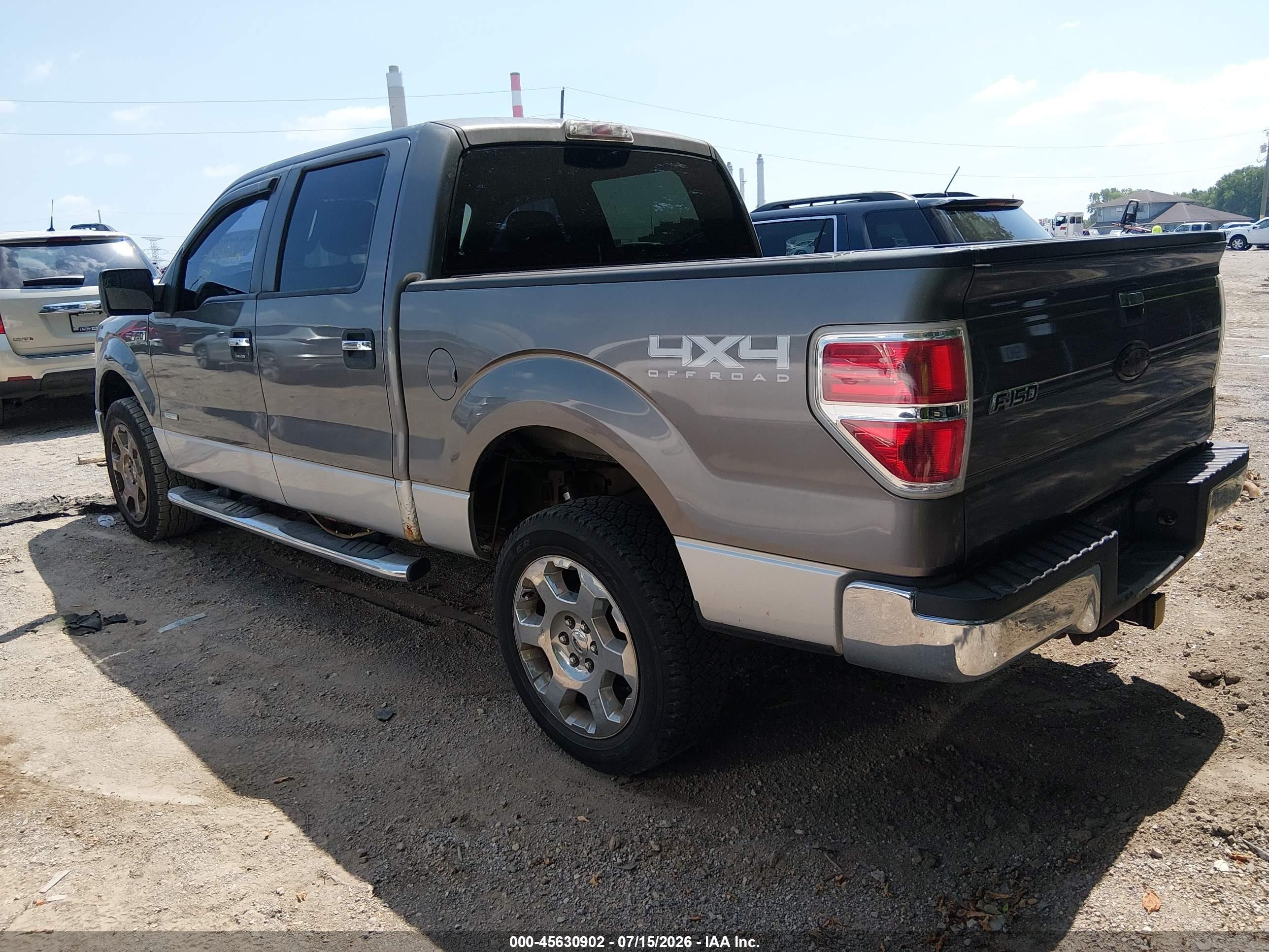 2011 Ford F150 Supercrew Gray vin: 1FTFW1EToBFB01251