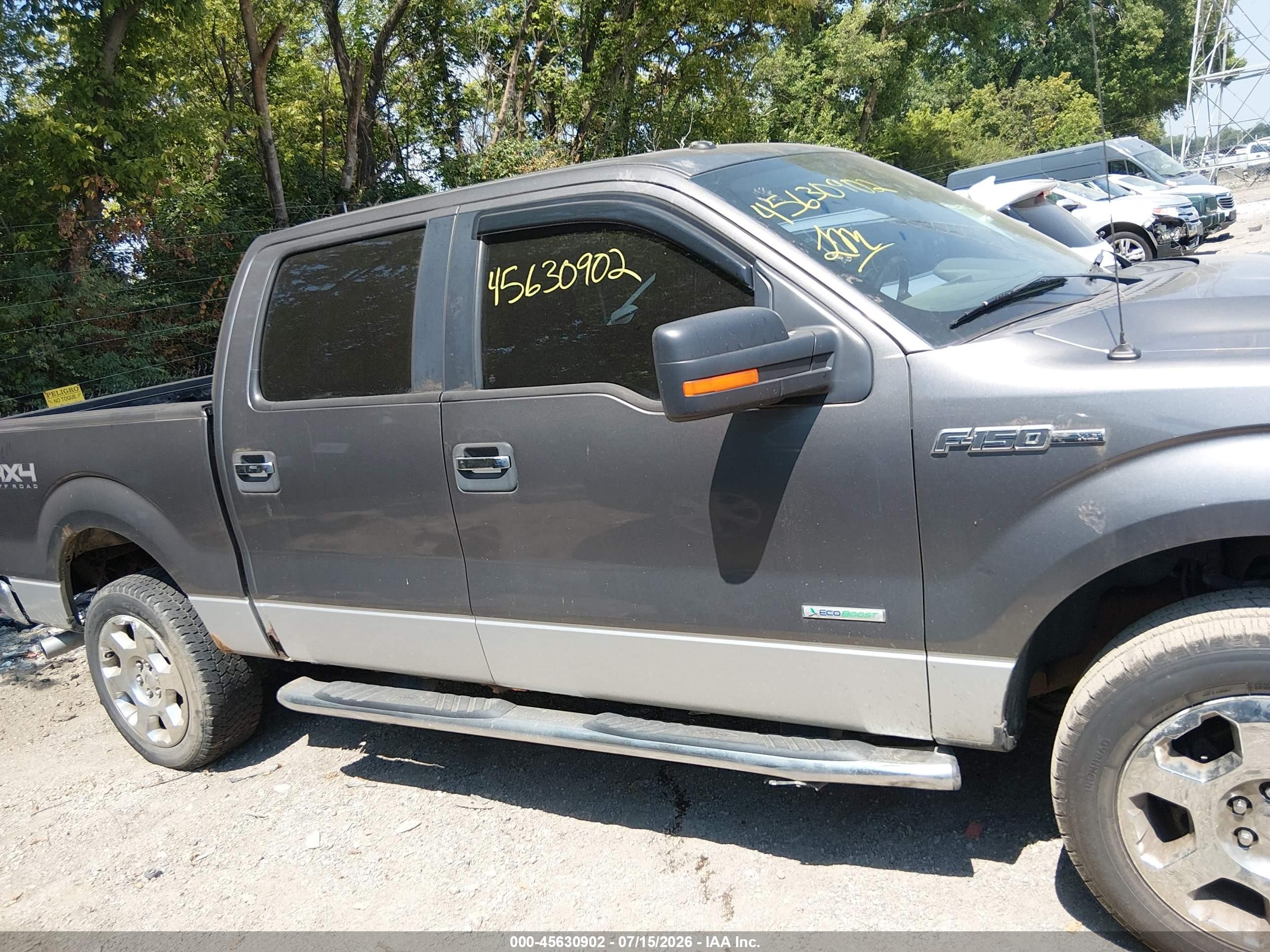 2011 Ford F150 Supercrew Gray vin: 1FTFW1EToBFB01251