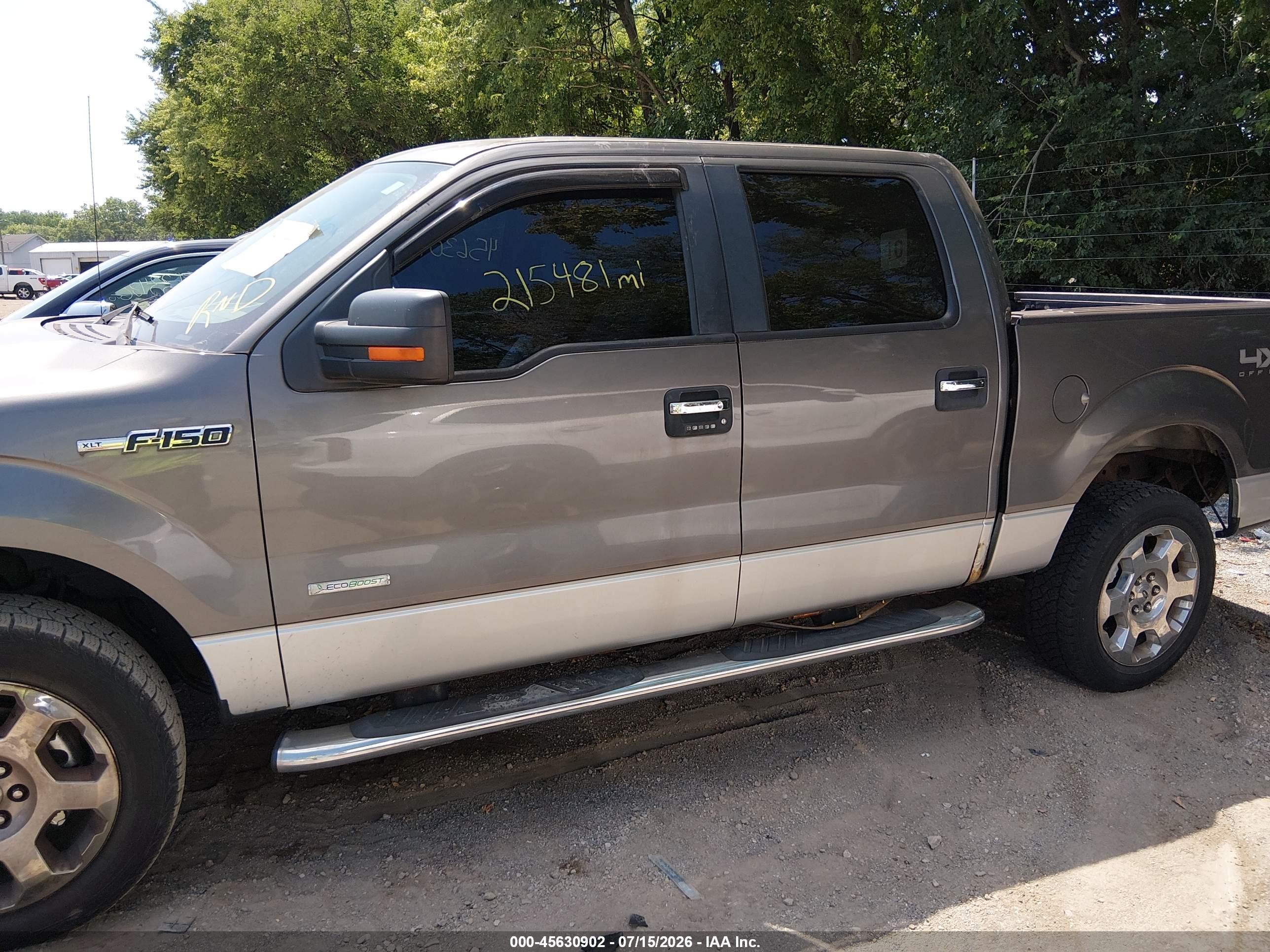2011 Ford F150 Supercrew Gray vin: 1FTFW1EToBFB01251