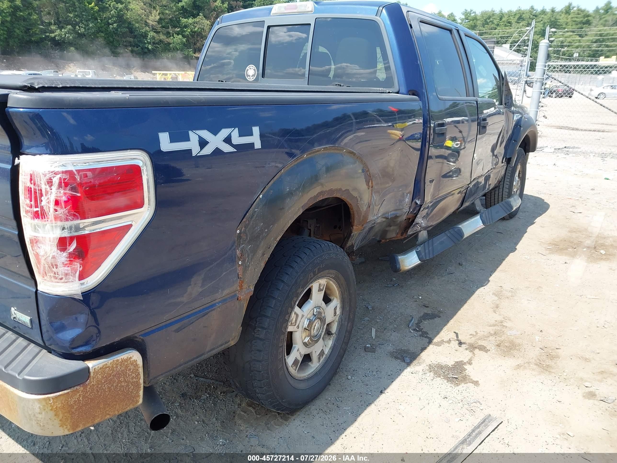 2010 Ford F-150 Fx4/harley-davidson/king Ranch/lariat/platinum/xl/xlt Blue vin: 1FTFW1EV0AFA85312