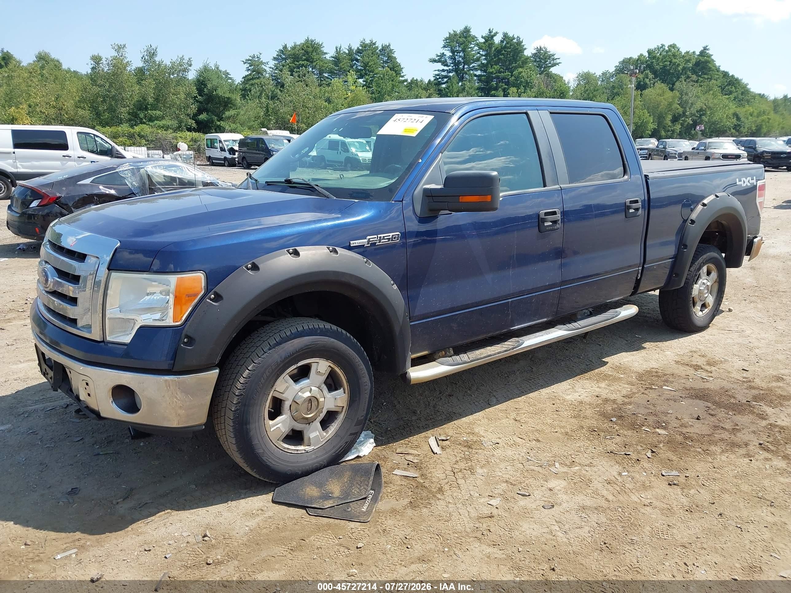 2010 Ford F-150 Fx4/harley-davidson/king Ranch/lariat/platinum/xl/xlt Blue vin: 1FTFW1EV0AFA85312