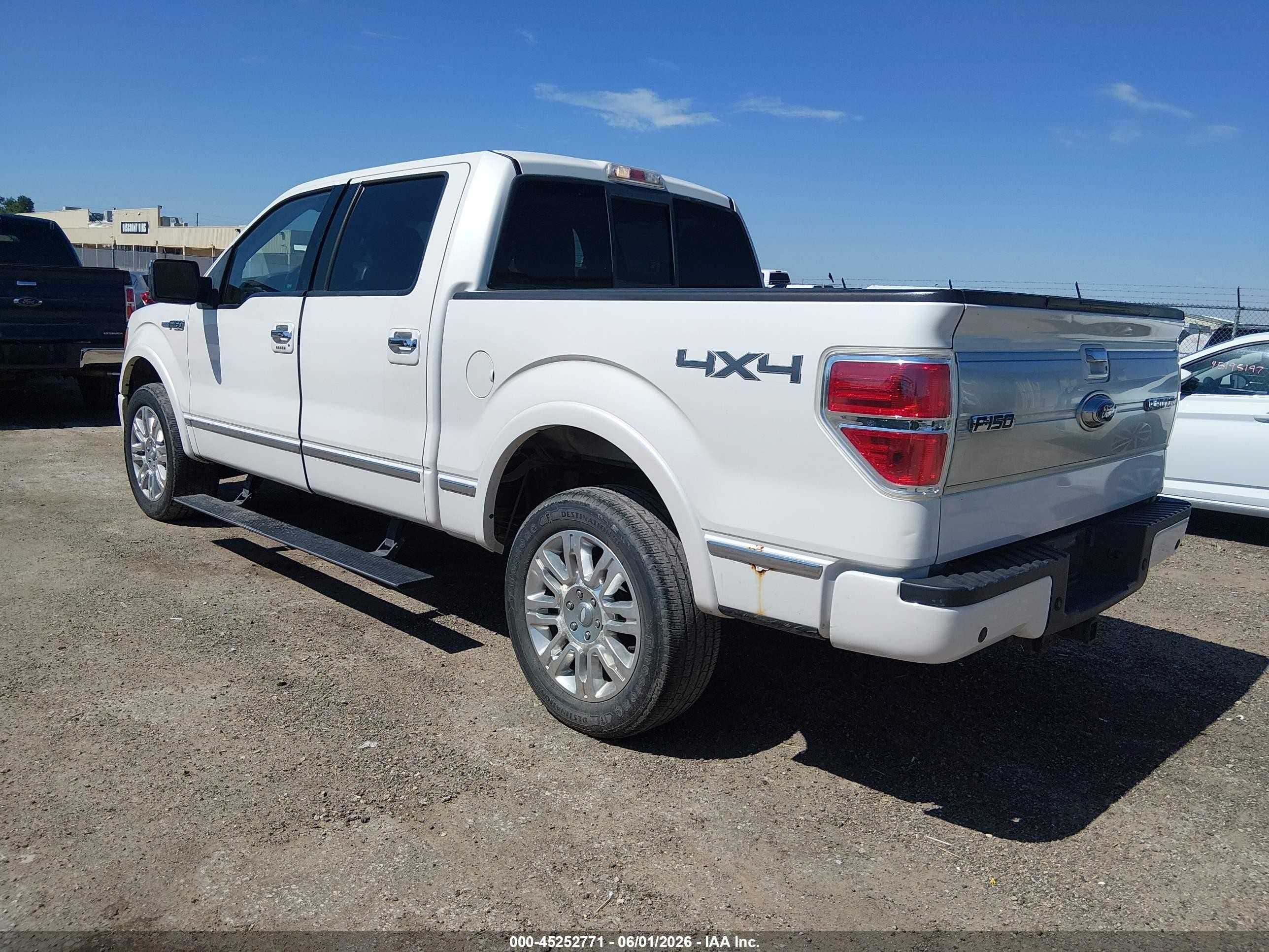 2010 Ford F-150 Fx4/harley-davidson/king Ranch/lariat/platinum/xl/xlt White vin: 1FTFW1EV0AFB18695
