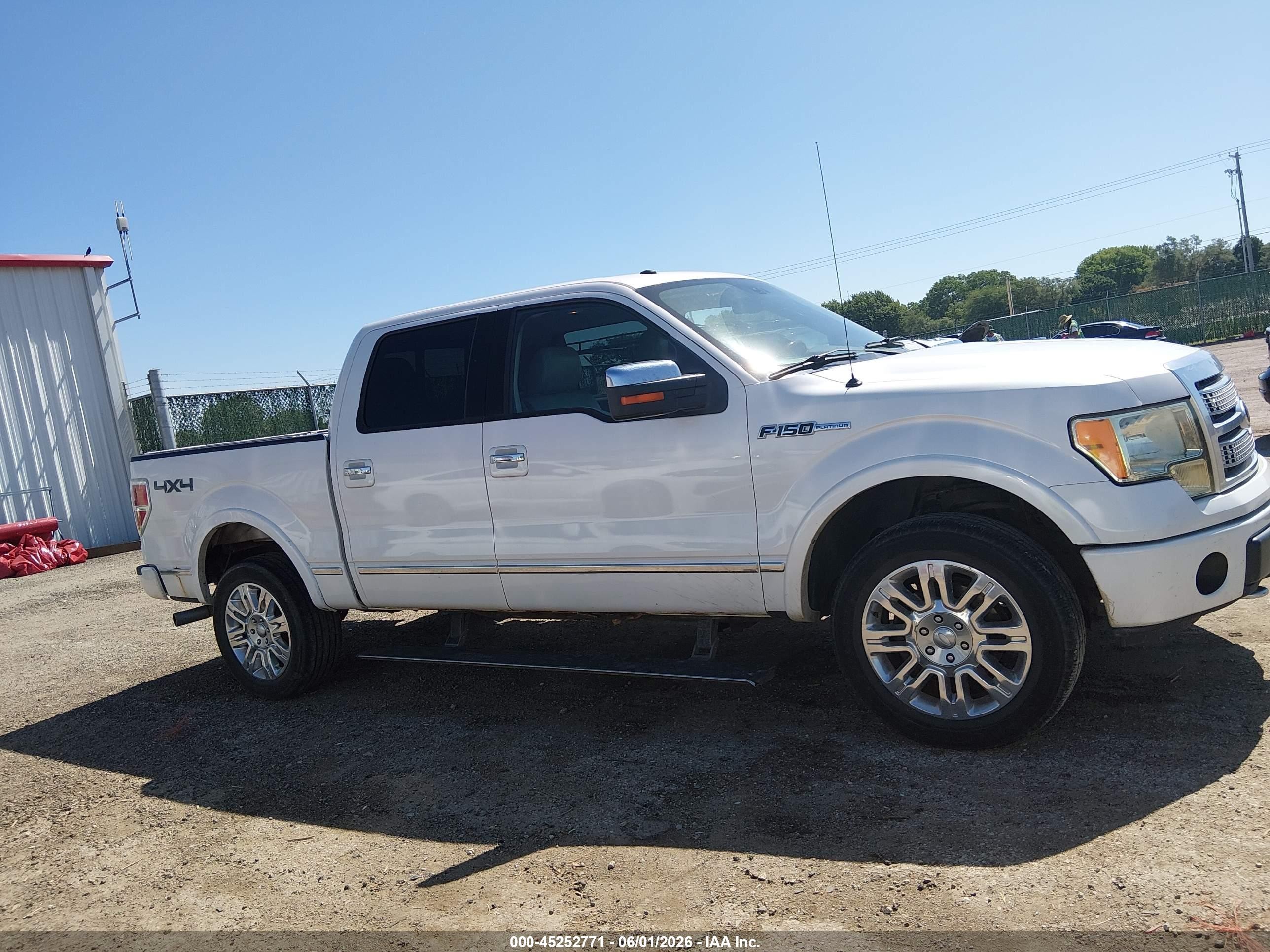 2010 Ford F-150 Fx4/harley-davidson/king Ranch/lariat/platinum/xl/xlt White vin: 1FTFW1EV0AFB18695