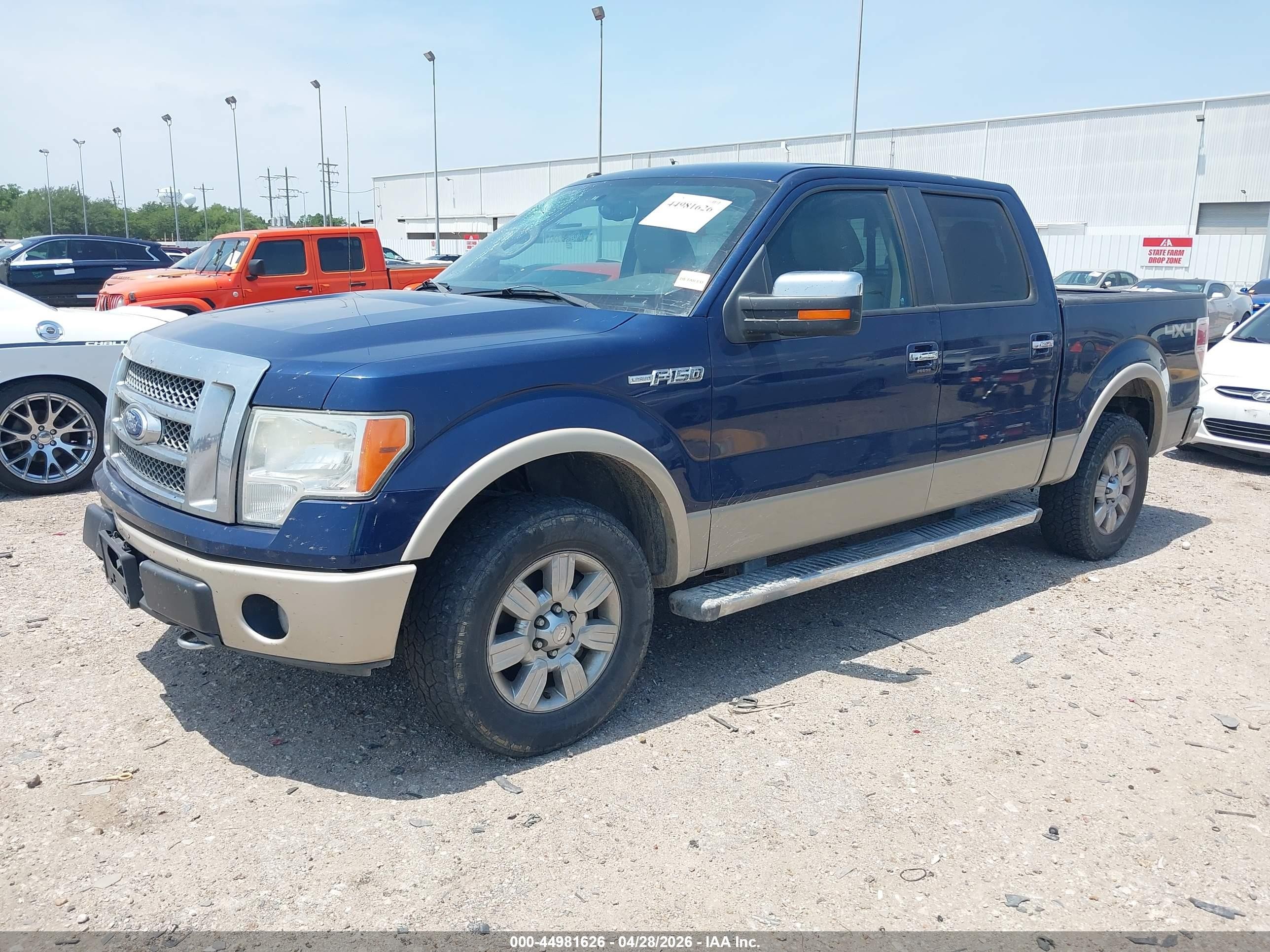 2010 Ford F-150 Fx4/harley-davidson/king Ranch/lariat/platinum/xl/xlt Blue vin: 1FTFW1EV0AFB67234