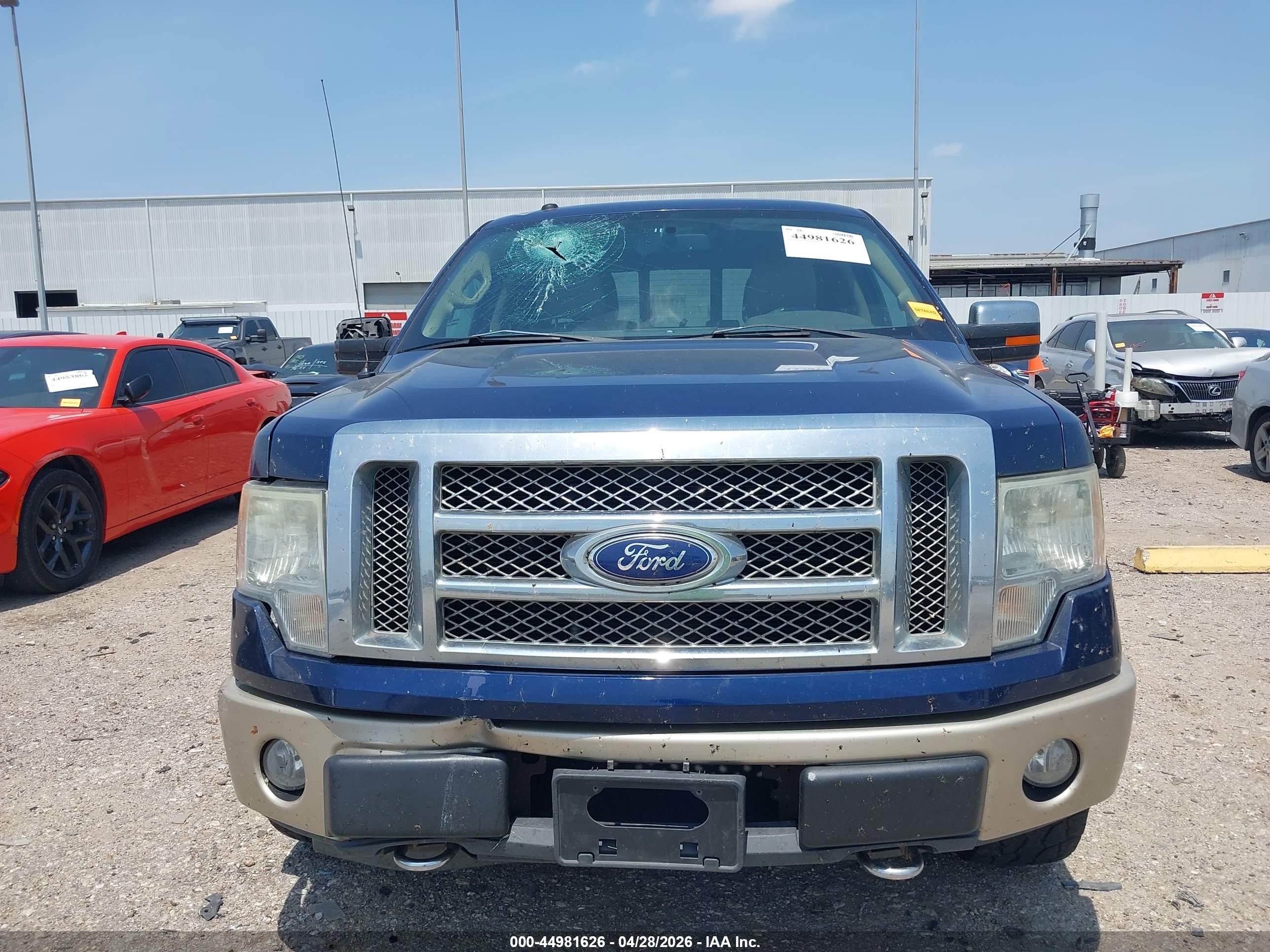 2010 Ford F-150 Fx4/harley-davidson/king Ranch/lariat/platinum/xl/xlt Blue vin: 1FTFW1EV0AFB67234