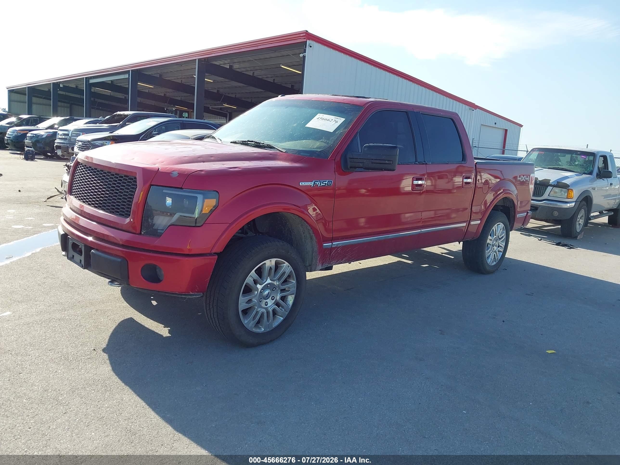 2010 Ford F-150 Fx4/harley-davidson/king Ranch/lariat/platinum/xl/xlt Red vin: 1FTFW1EV0AFC35967