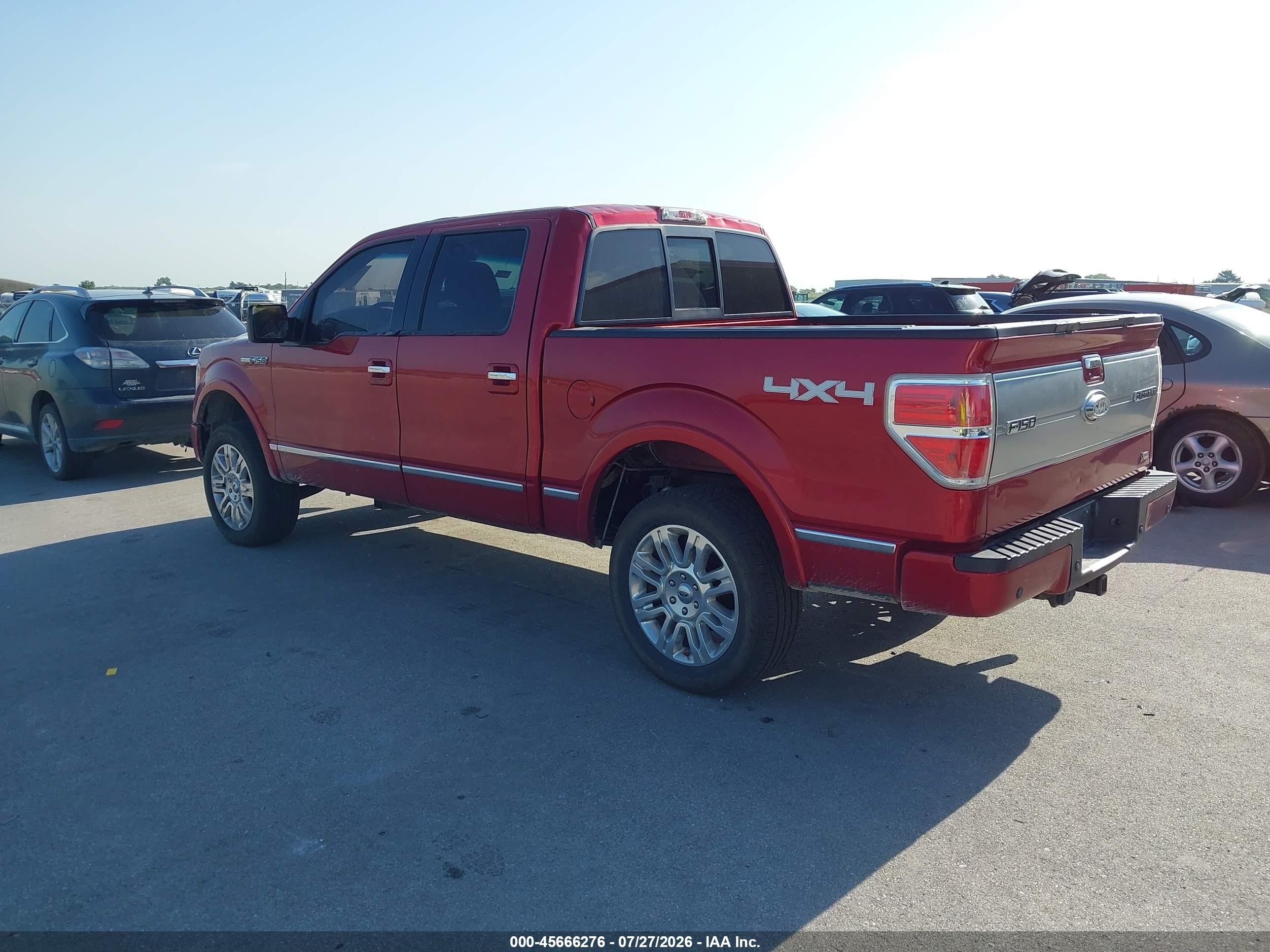 2010 Ford F-150 Fx4/harley-davidson/king Ranch/lariat/platinum/xl/xlt Red vin: 1FTFW1EV0AFC35967