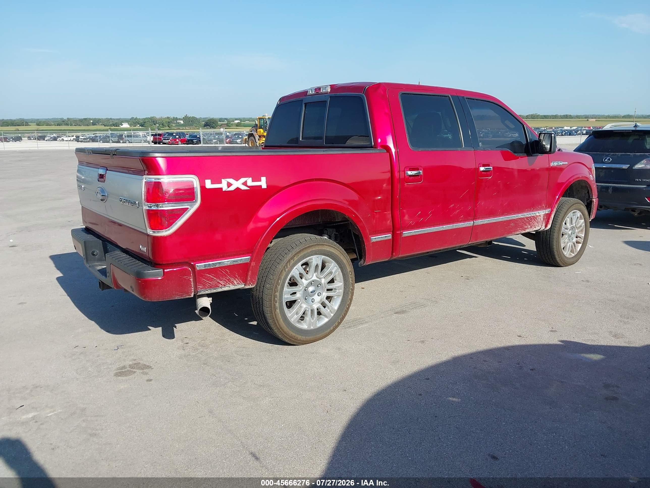 2010 Ford F-150 Fx4/harley-davidson/king Ranch/lariat/platinum/xl/xlt Red vin: 1FTFW1EV0AFC35967