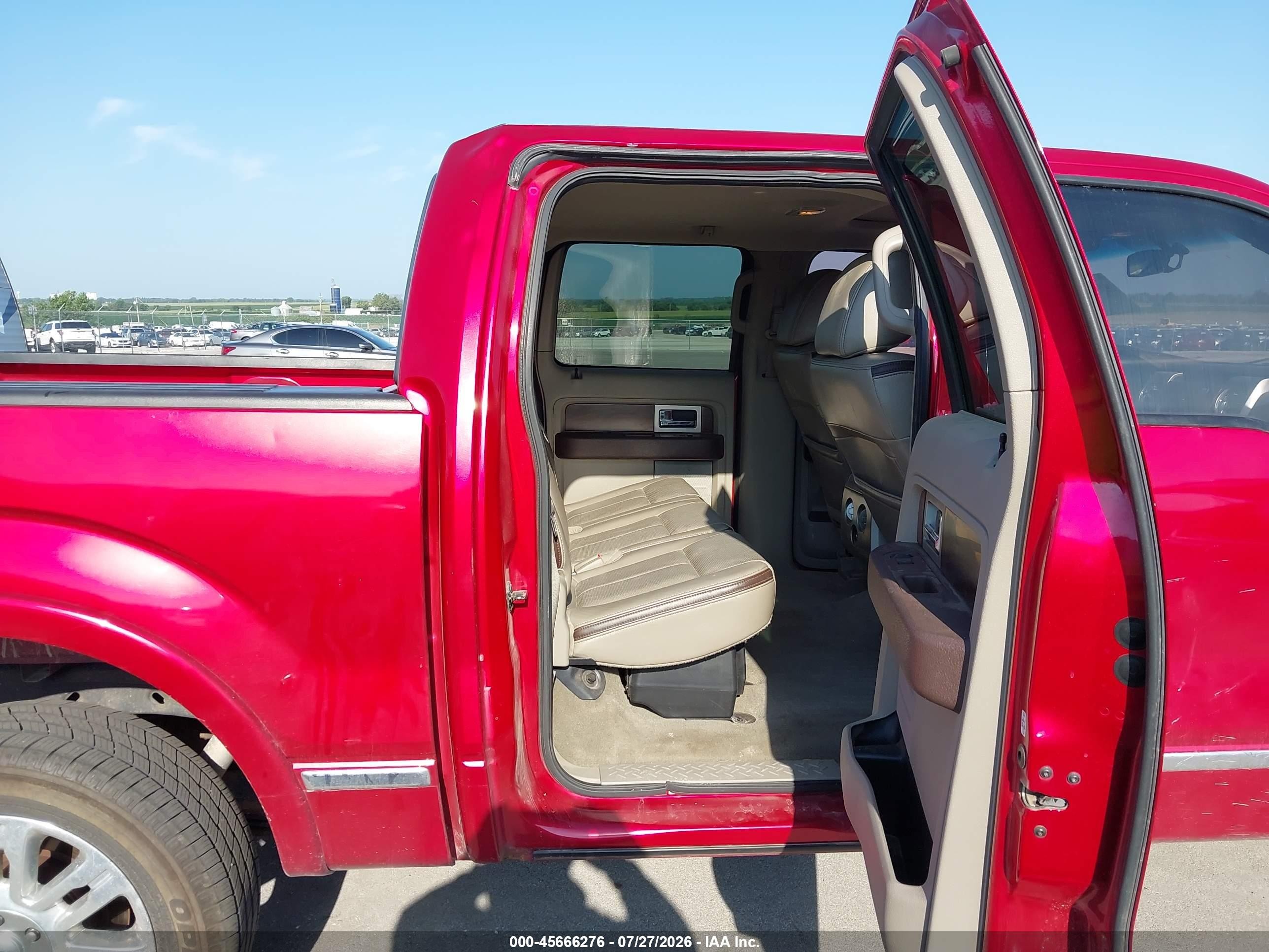 2010 Ford F-150 Fx4/harley-davidson/king Ranch/lariat/platinum/xl/xlt Red vin: 1FTFW1EV0AFC35967
