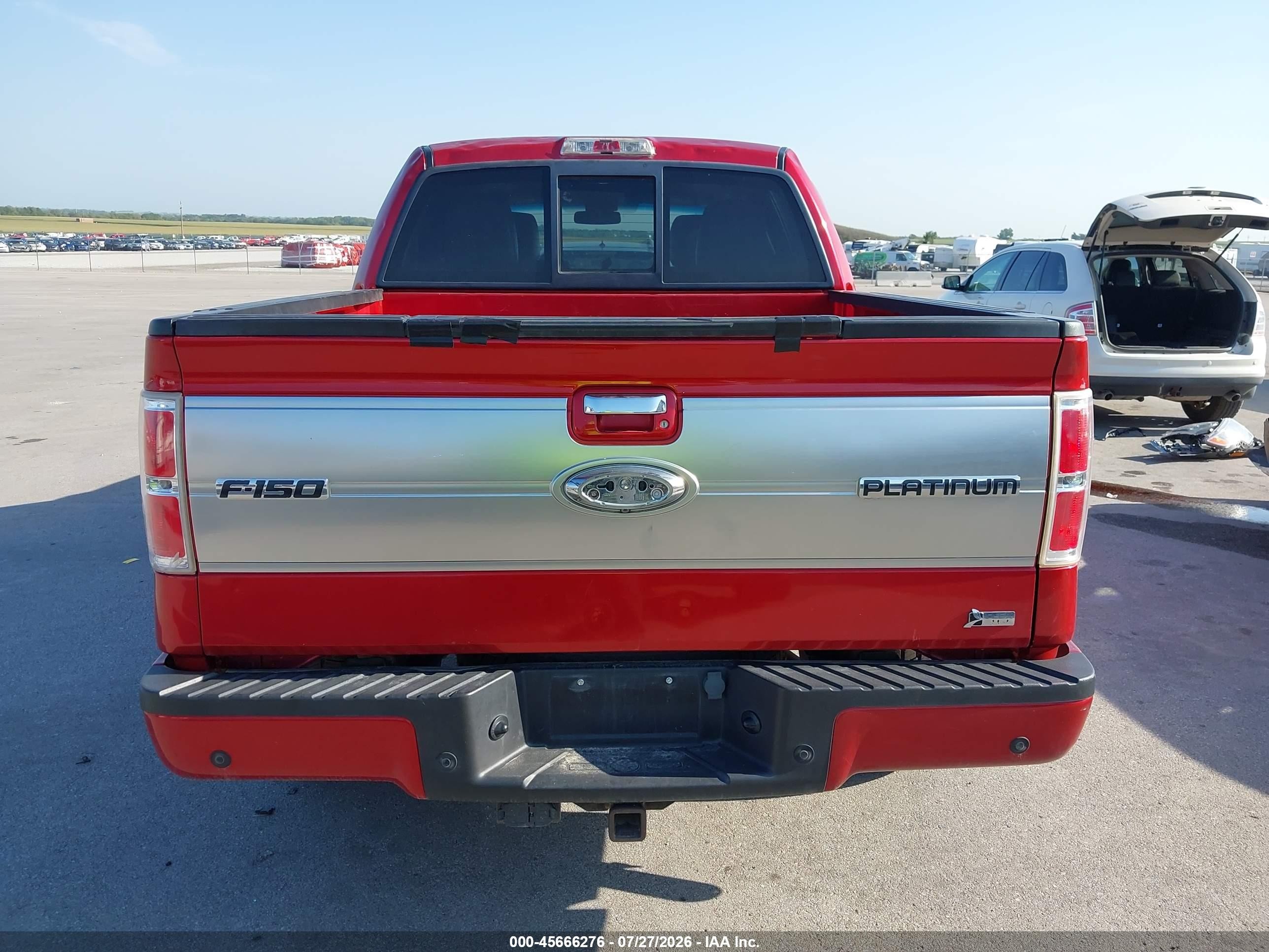2010 Ford F-150 Fx4/harley-davidson/king Ranch/lariat/platinum/xl/xlt Red vin: 1FTFW1EV0AFC35967
