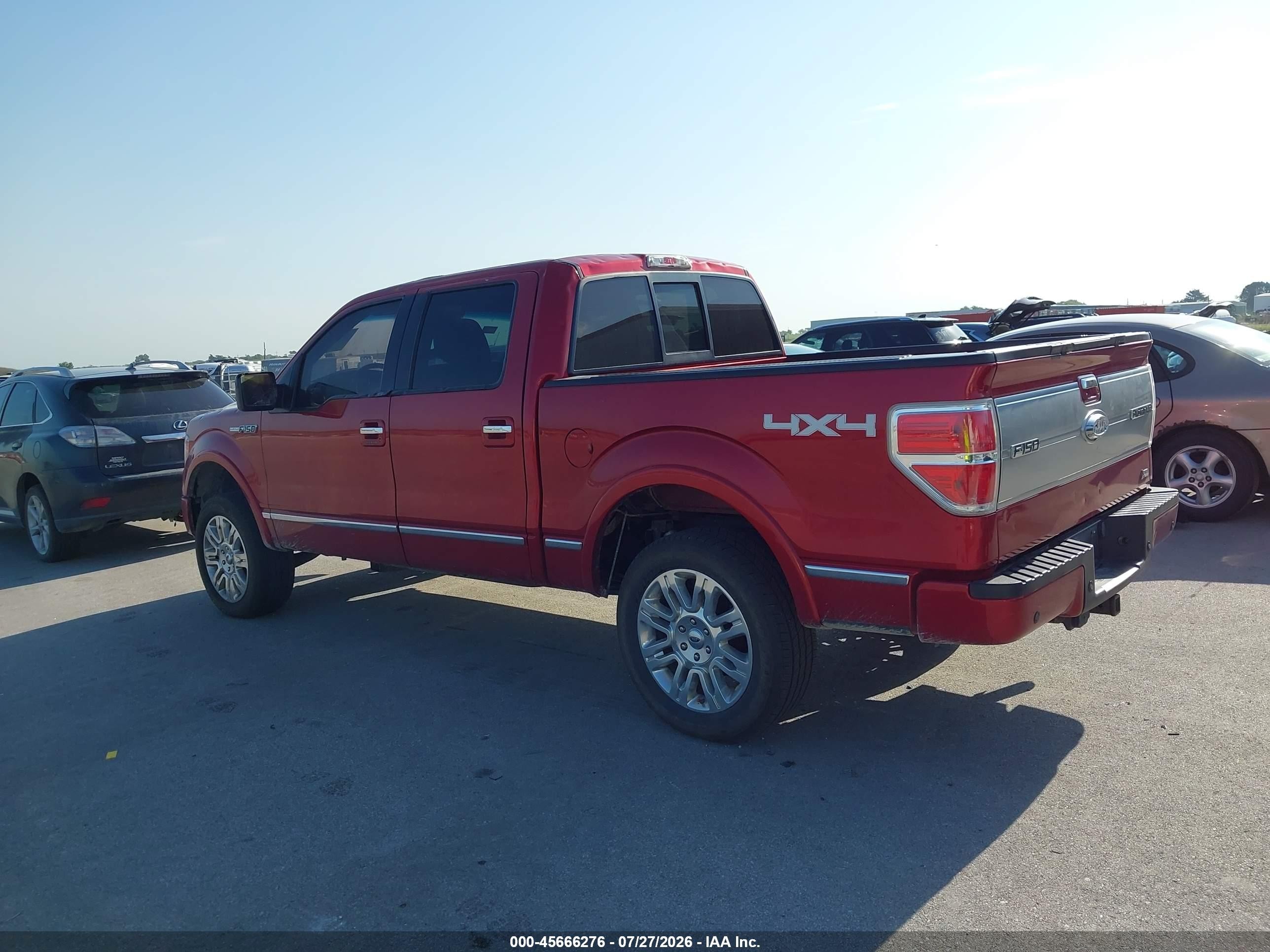 2010 Ford F-150 Fx4/harley-davidson/king Ranch/lariat/platinum/xl/xlt Red vin: 1FTFW1EV0AFC35967