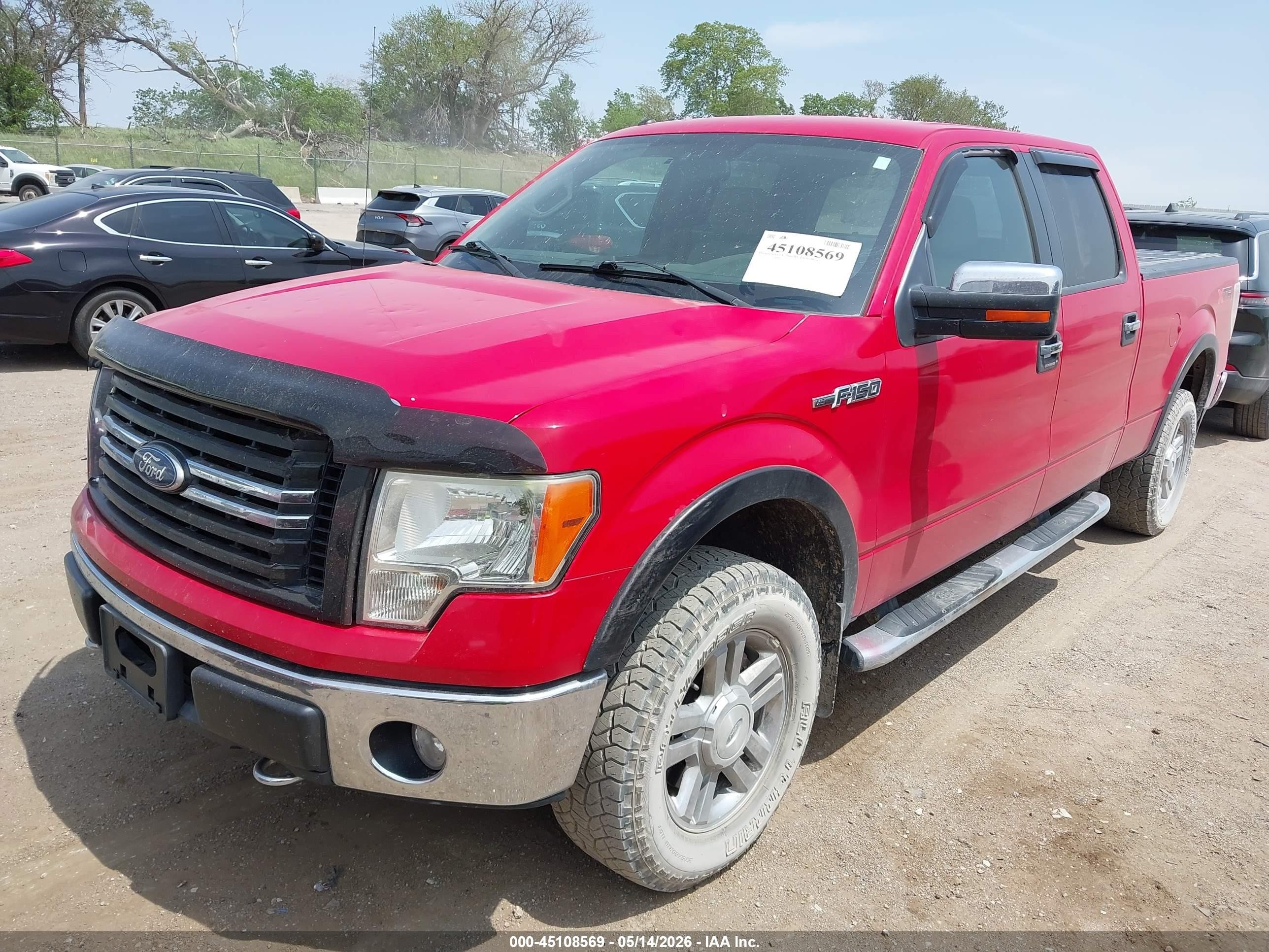 2010 Ford F-150 Fx4/harley-davidson/king Ranch/lariat/platinum/xl/xlt Red vin: 1FTFW1EV0AFC66877