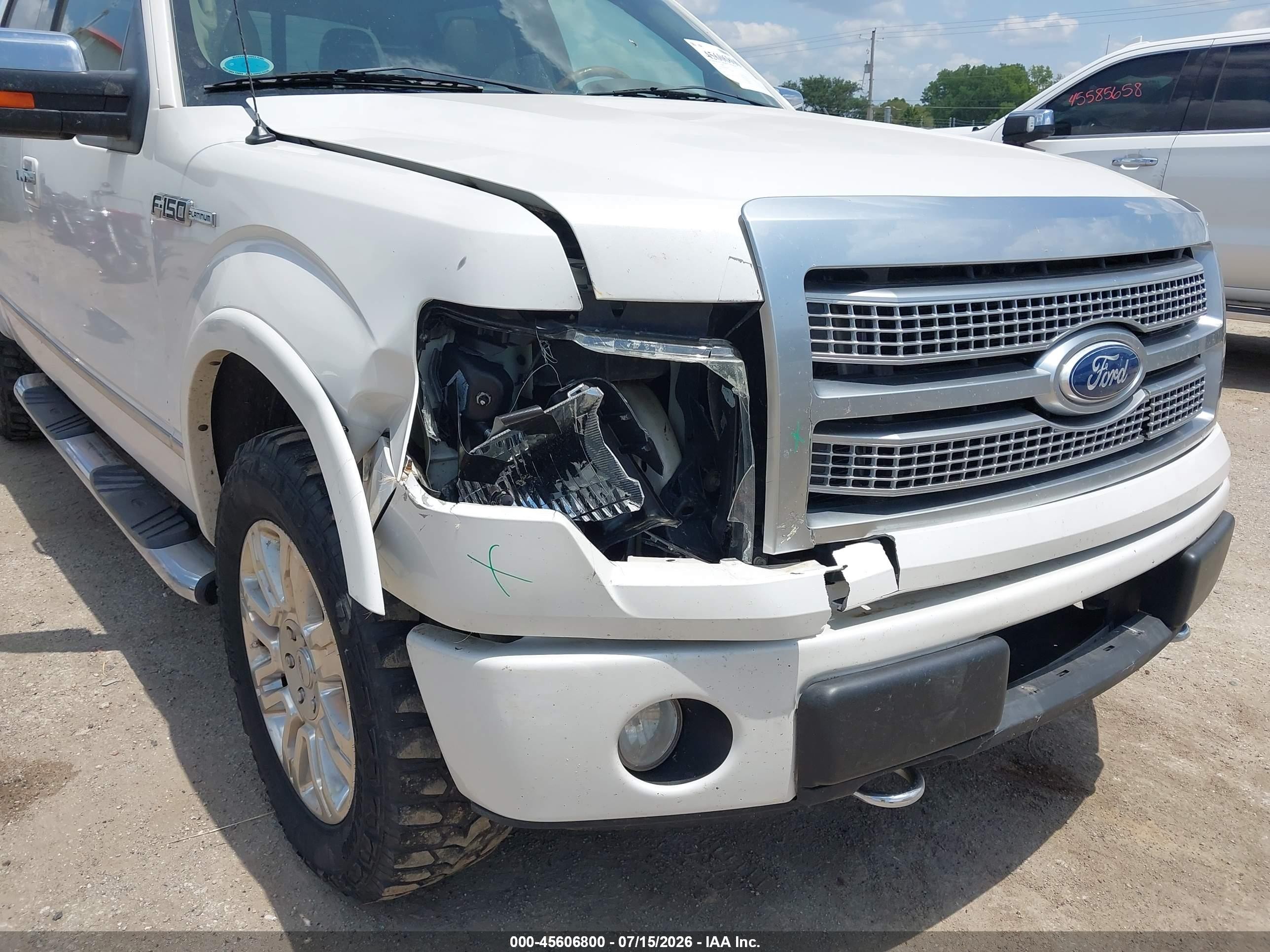 2010 Ford F-150 Fx4/harley-davidson/king Ranch/lariat/platinum/xl/xlt White vin: 1FTFW1EV0AFD18430