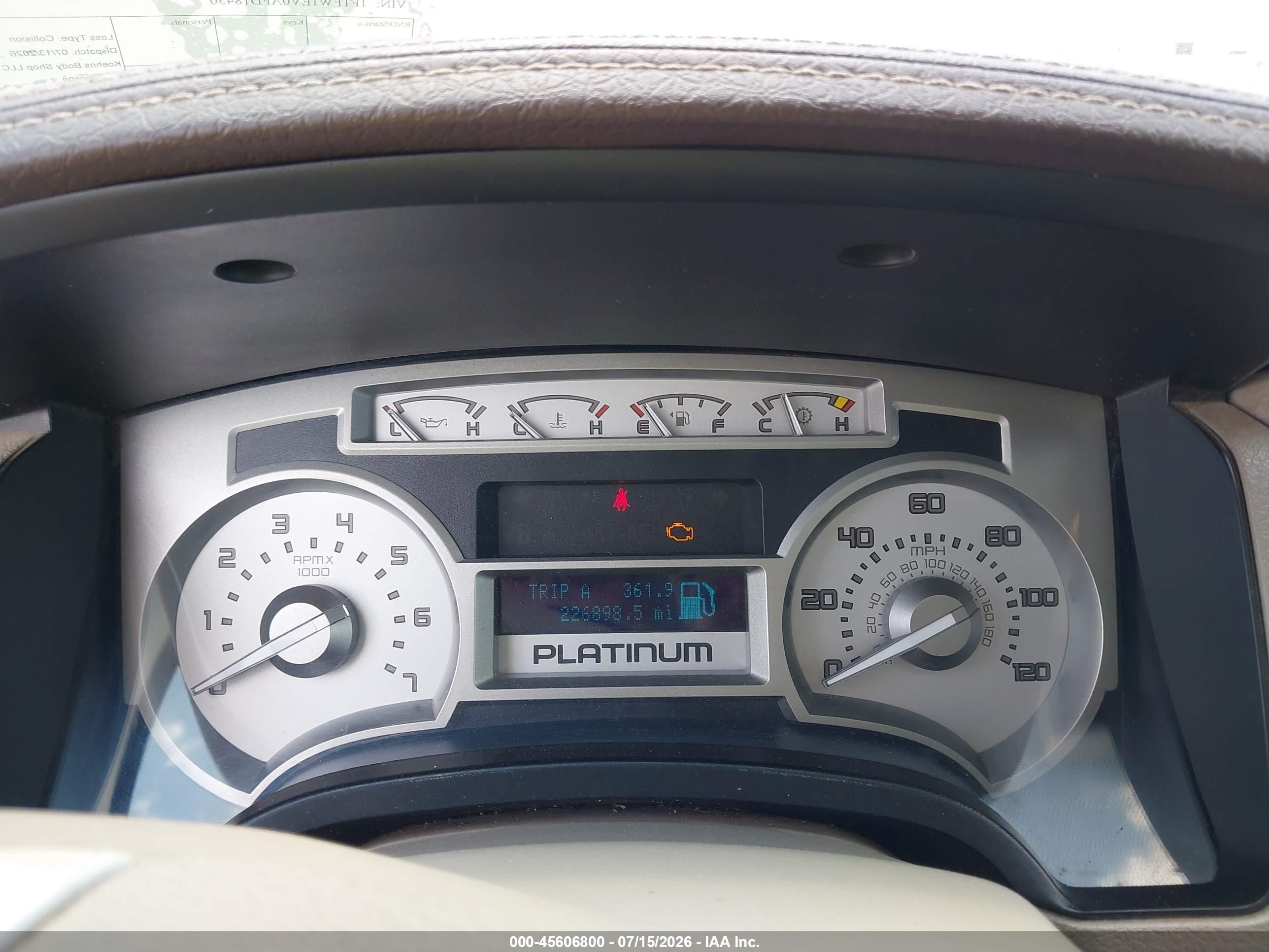 2010 Ford F-150 Fx4/harley-davidson/king Ranch/lariat/platinum/xl/xlt White vin: 1FTFW1EV0AFD18430