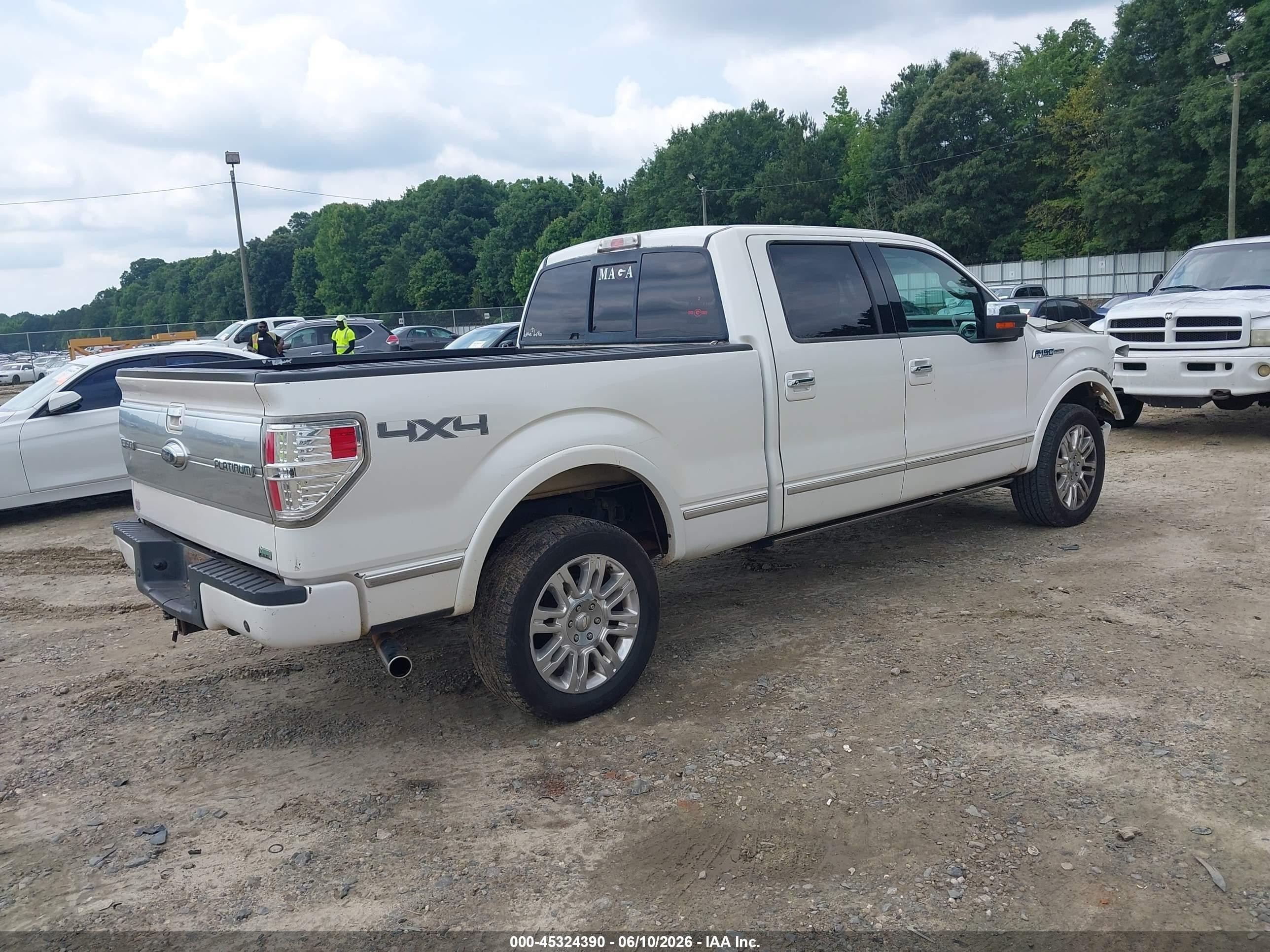 2010 Ford F-150 Fx4/harley-davidson/king Ranch/lariat/platinum/xl/xlt White vin: 1FTFW1EV1AFA39648