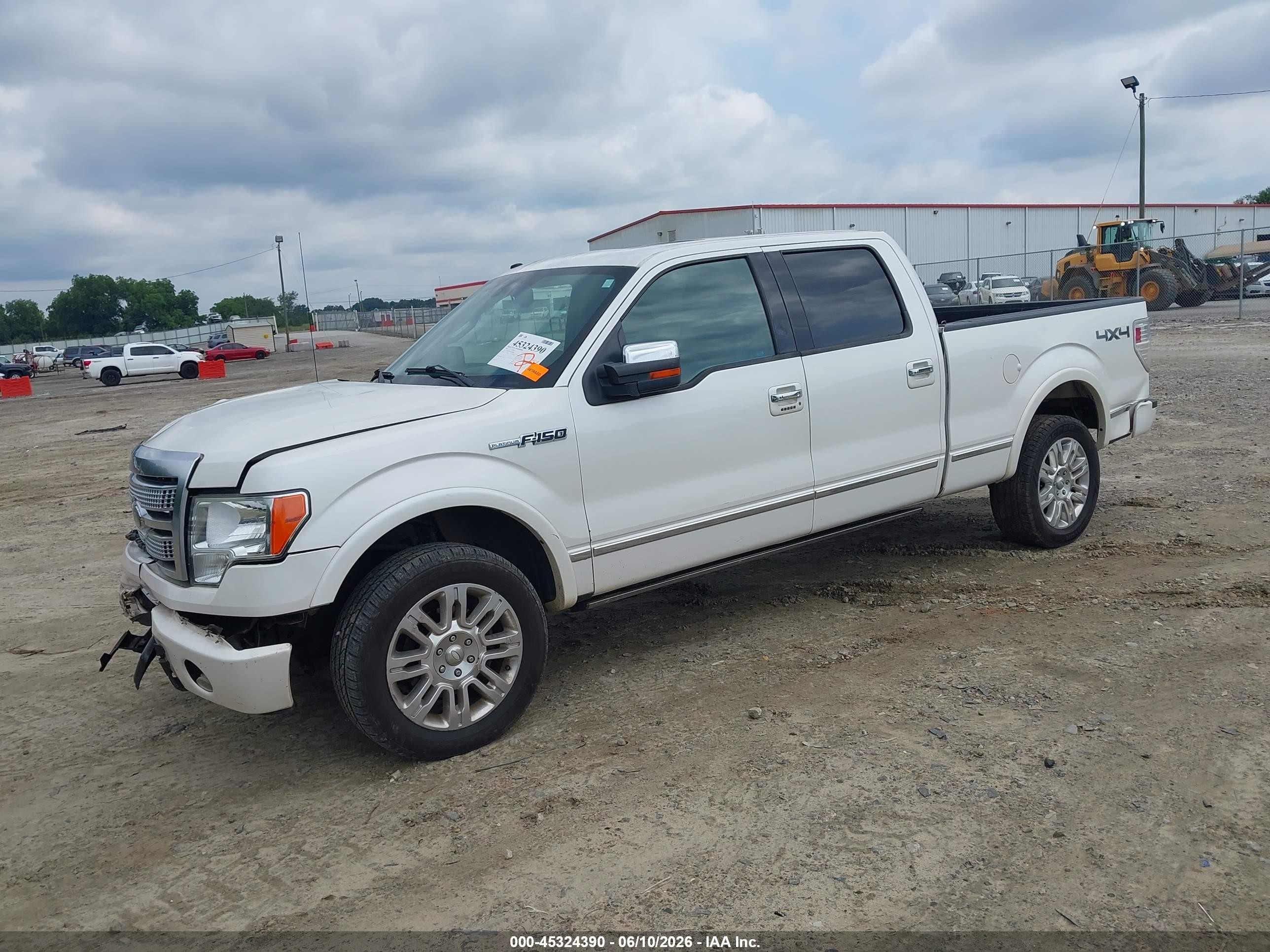 2010 Ford F-150 Fx4/harley-davidson/king Ranch/lariat/platinum/xl/xlt White vin: 1FTFW1EV1AFA39648